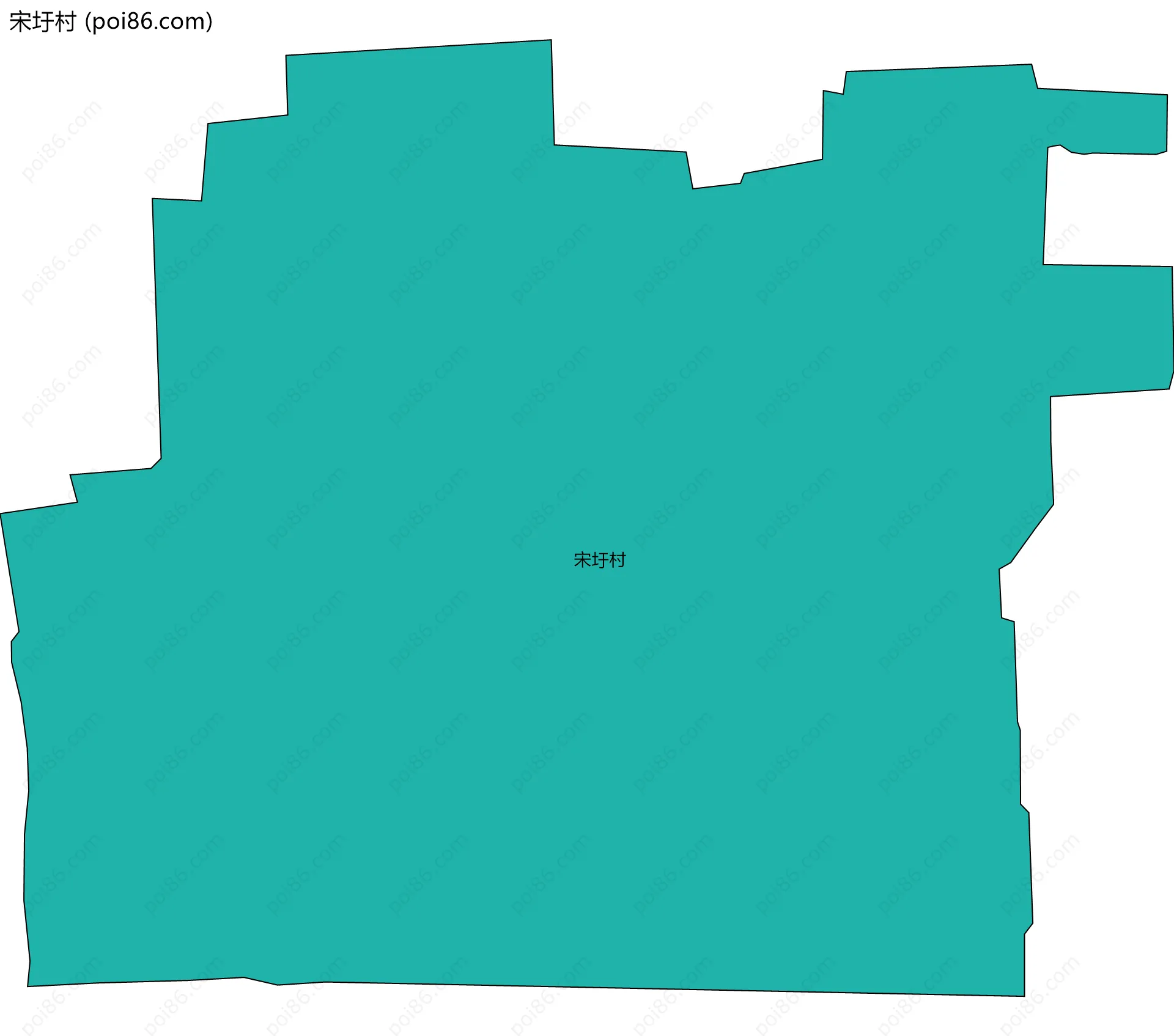 宋圩村边界地图