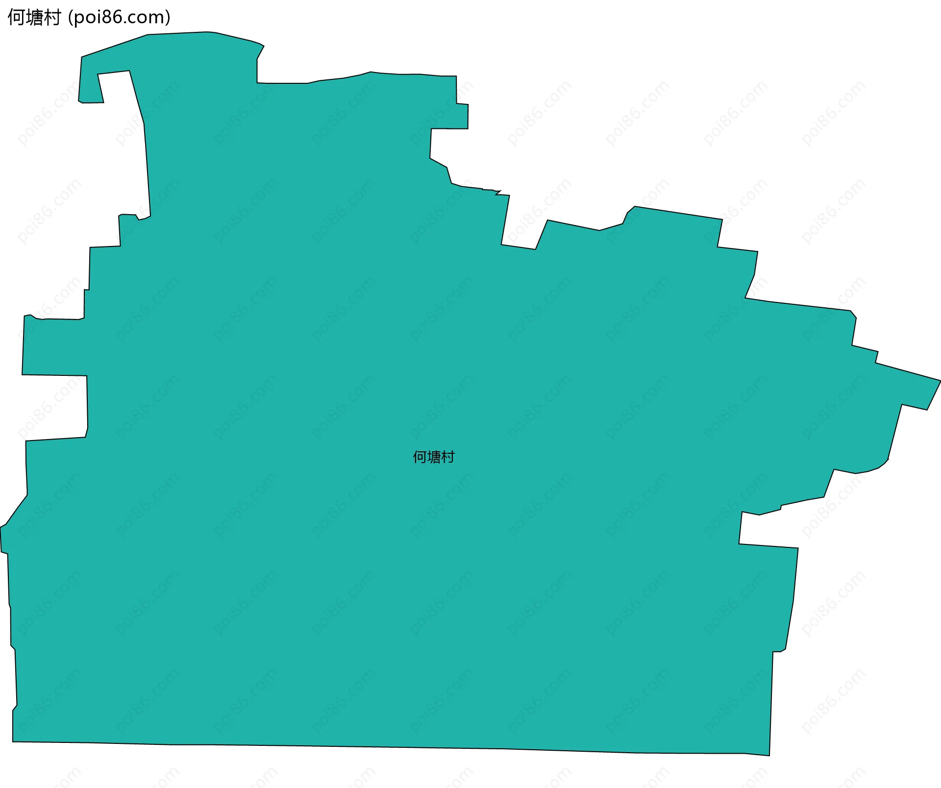 何塘村边界地图
