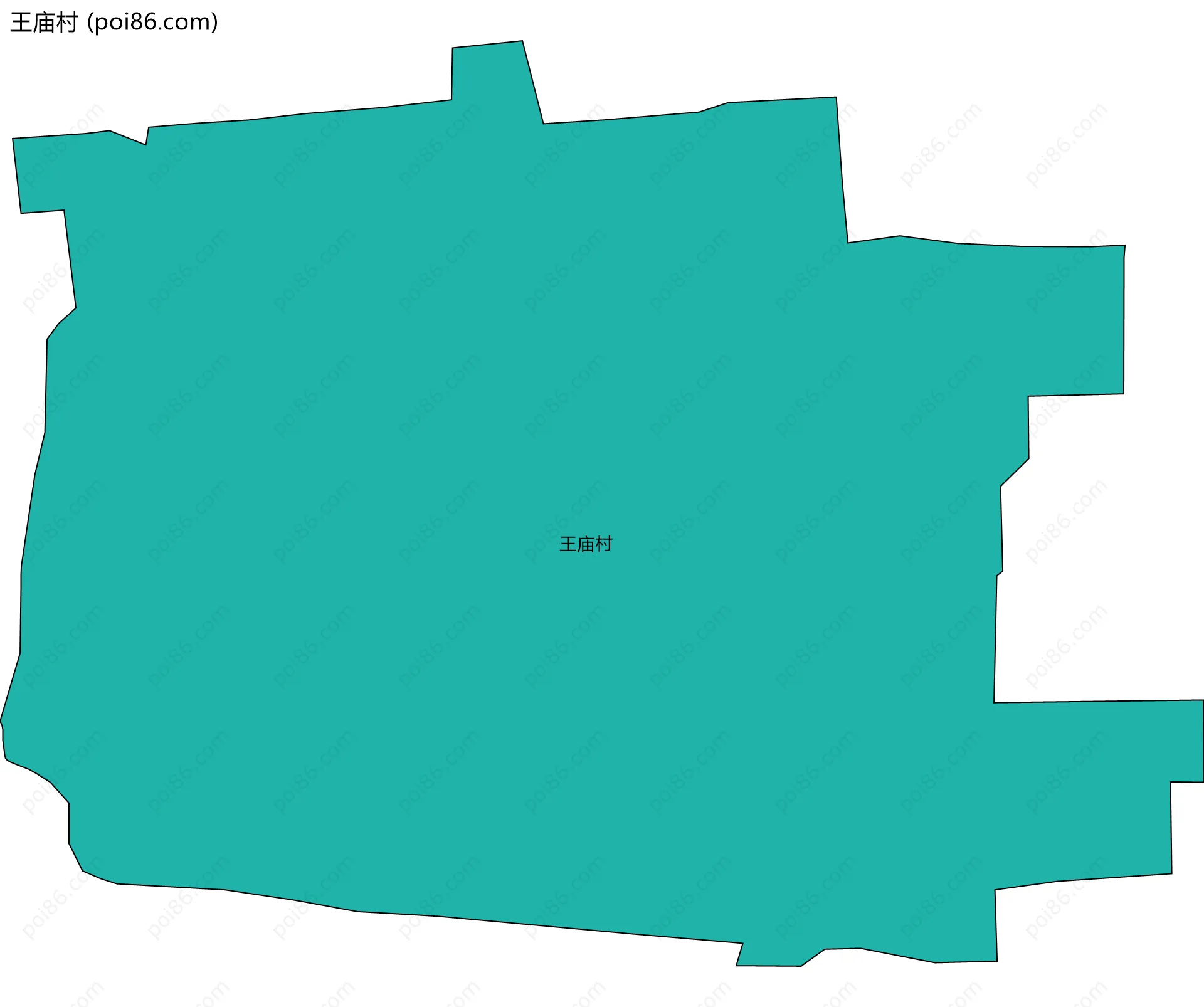 王庙村边界地图