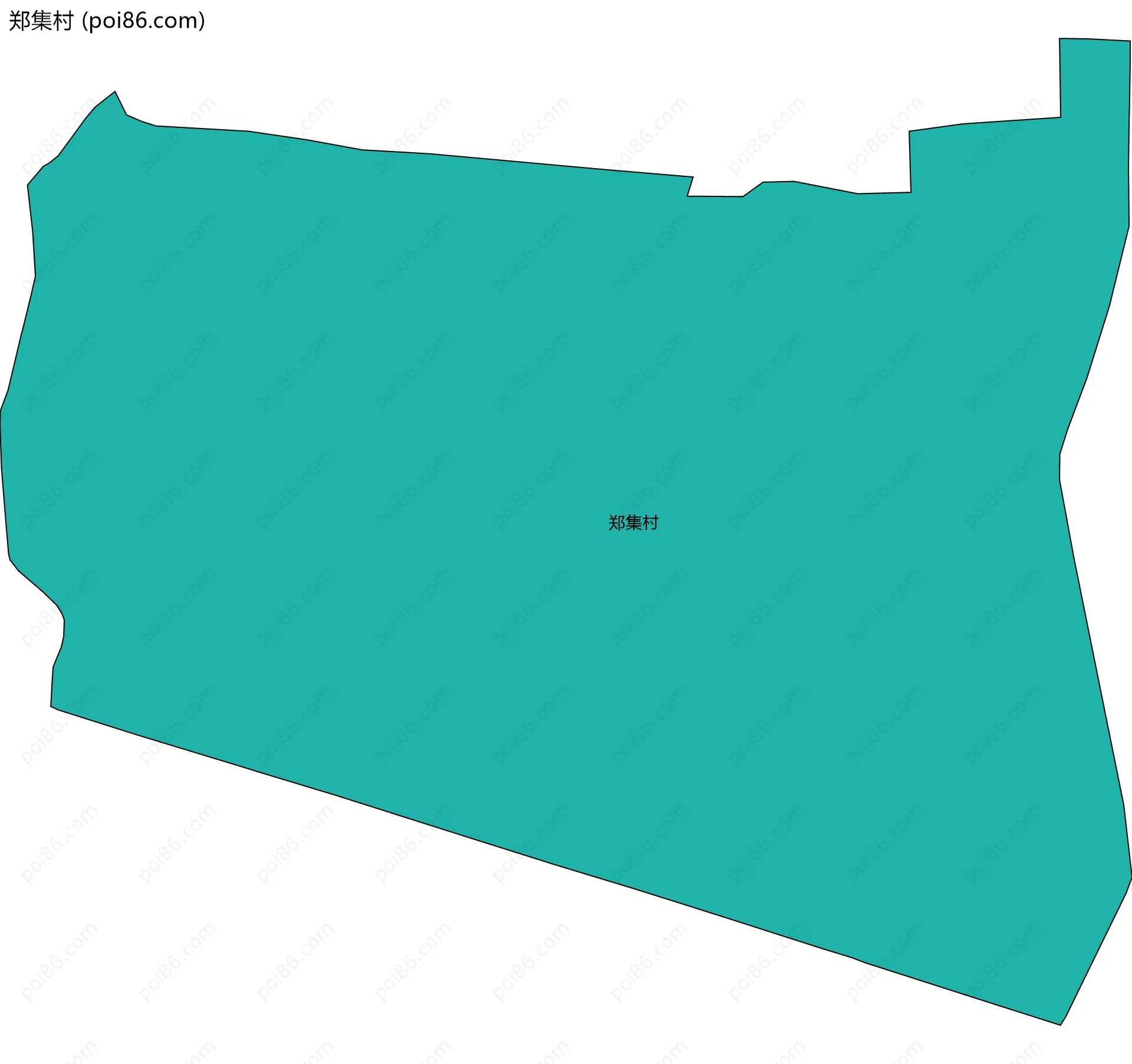 郑集村边界地图