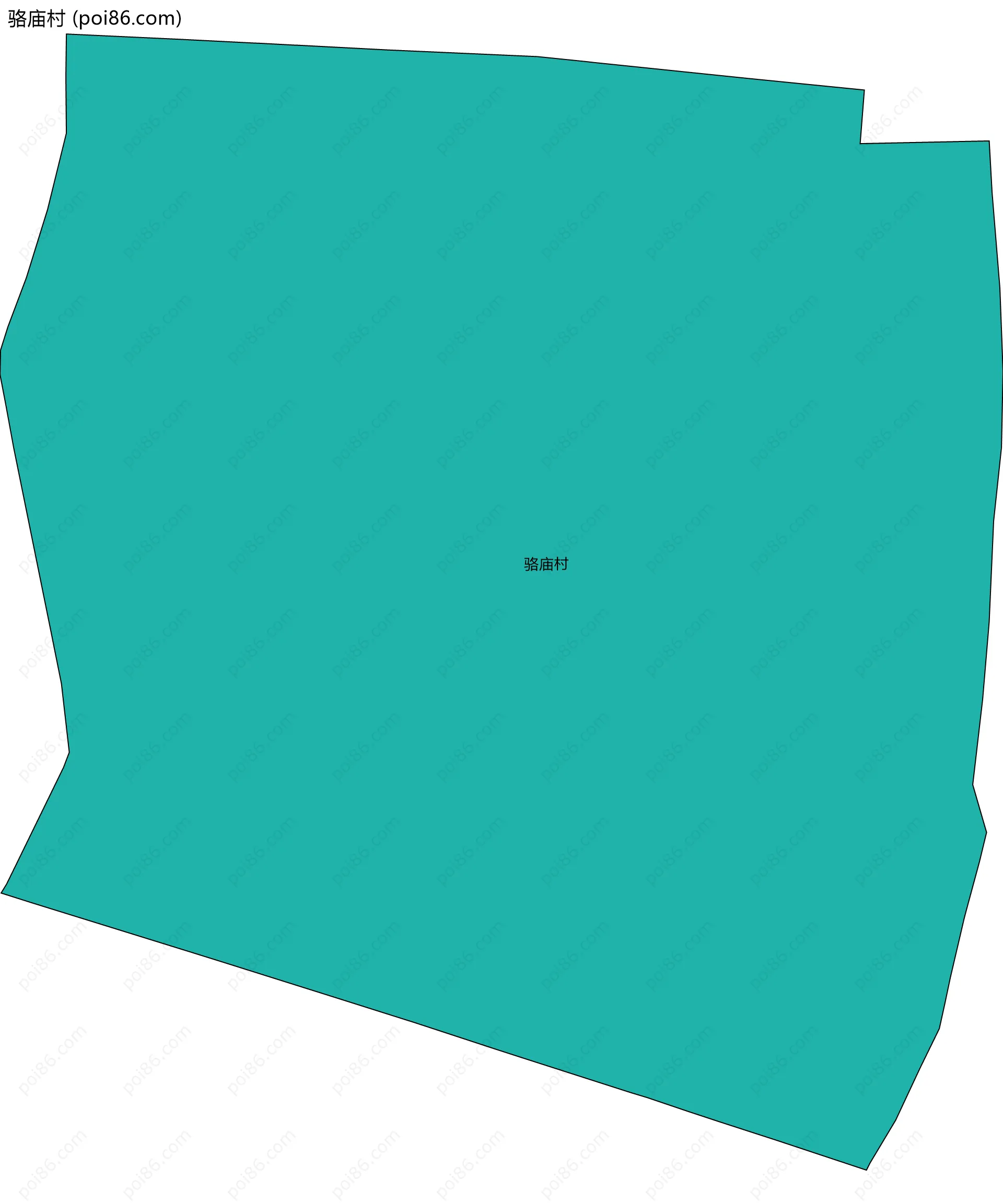 骆庙村边界地图