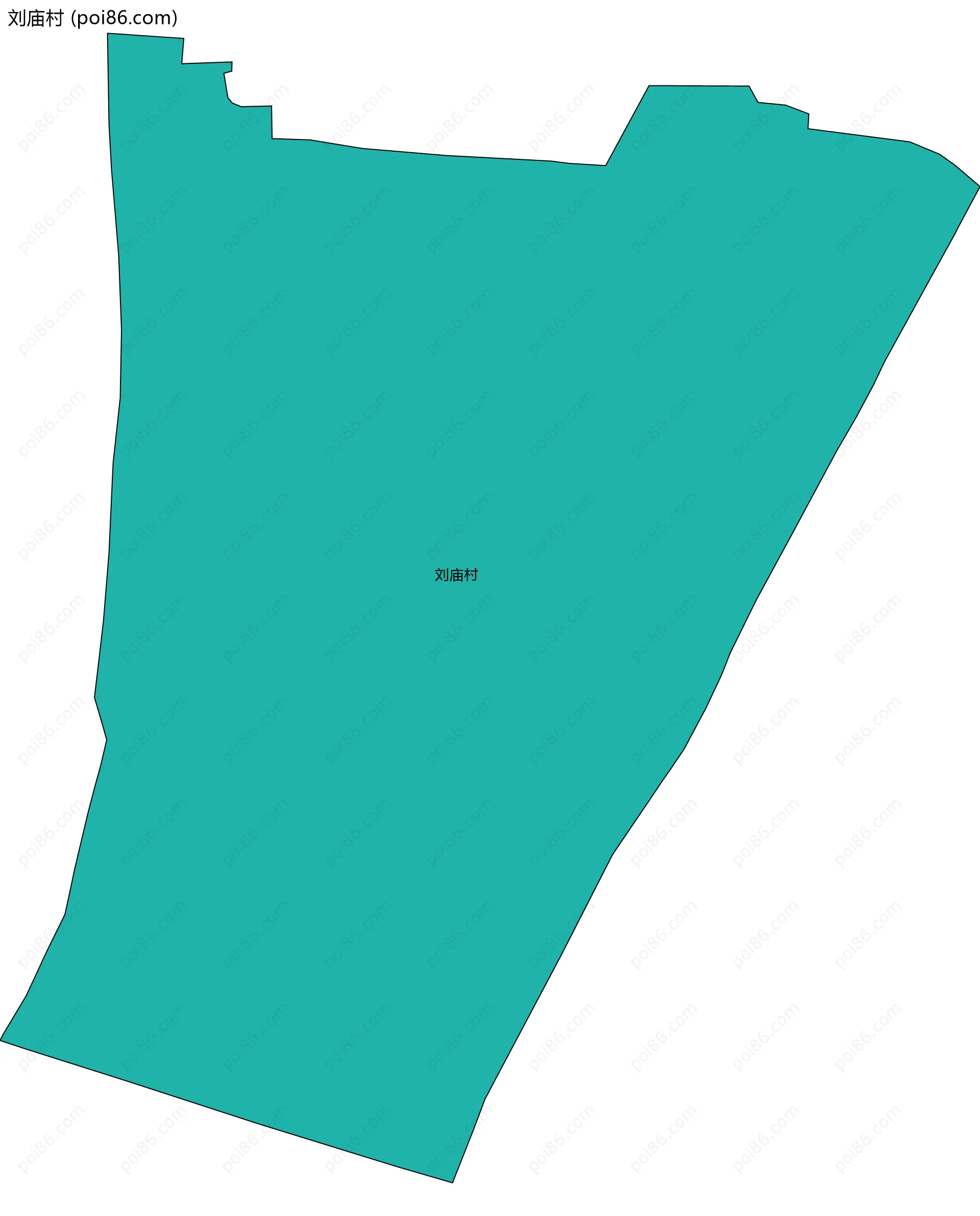刘庙村边界地图
