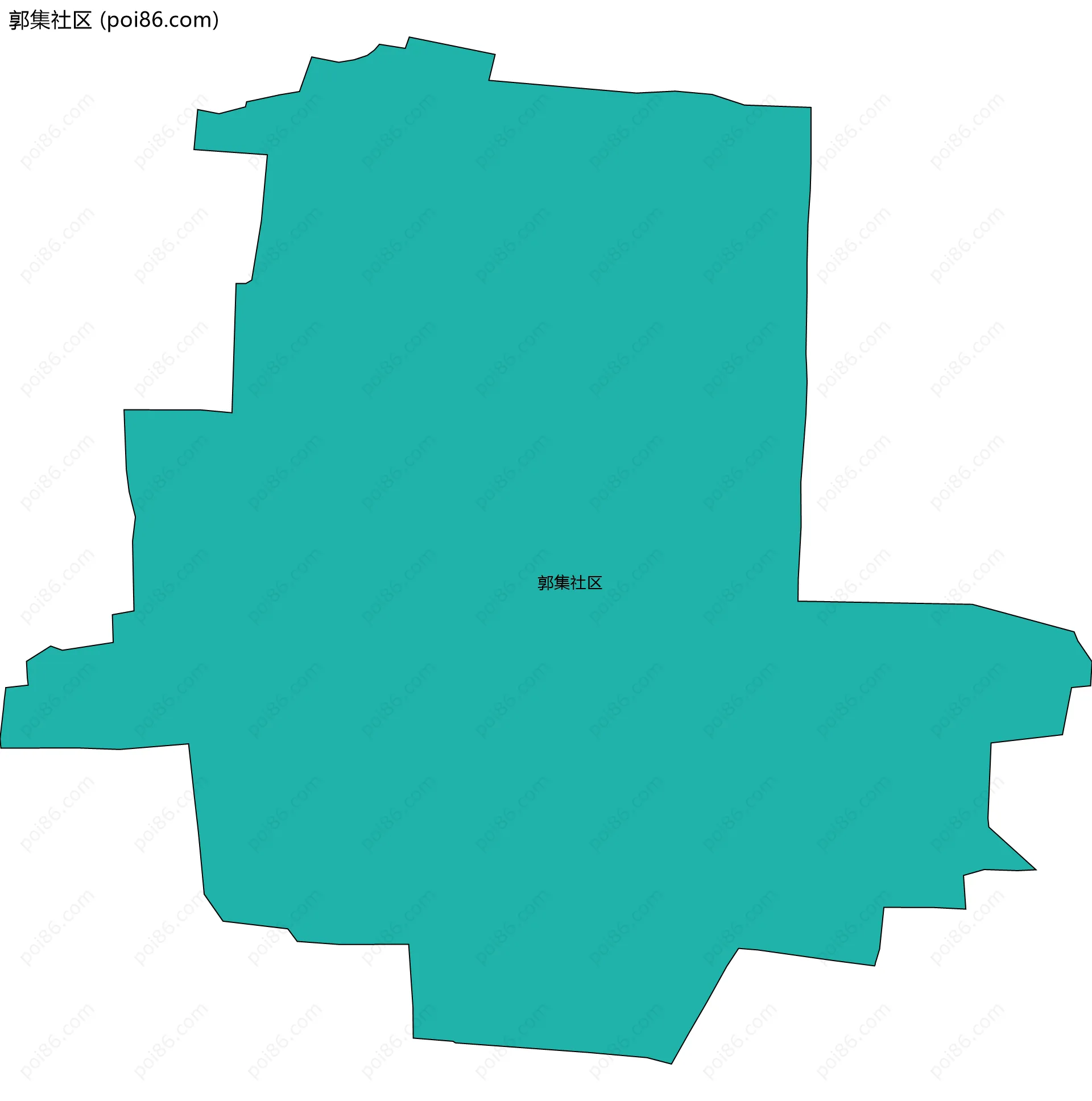郭集社区边界地图