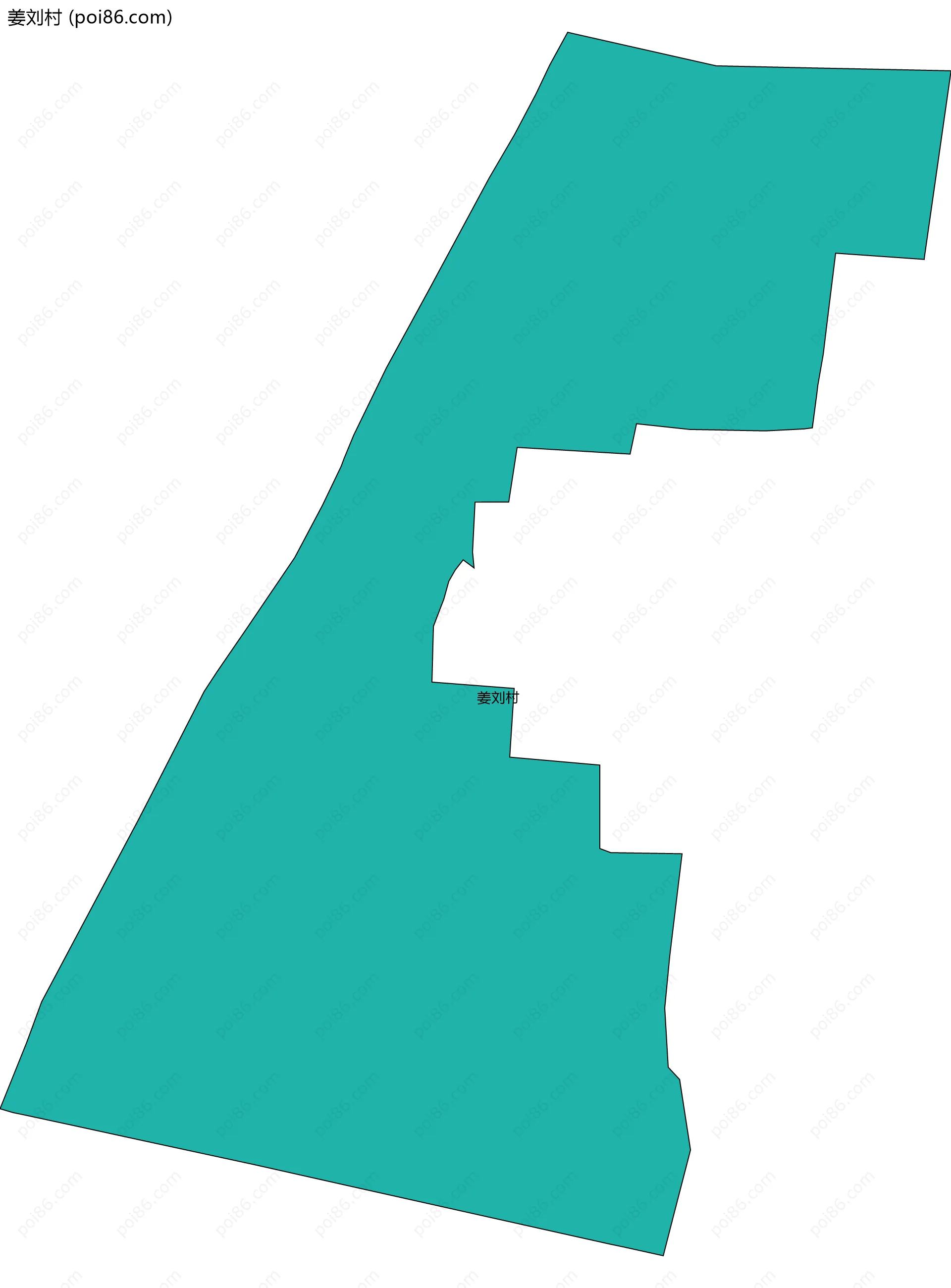 姜刘村边界地图