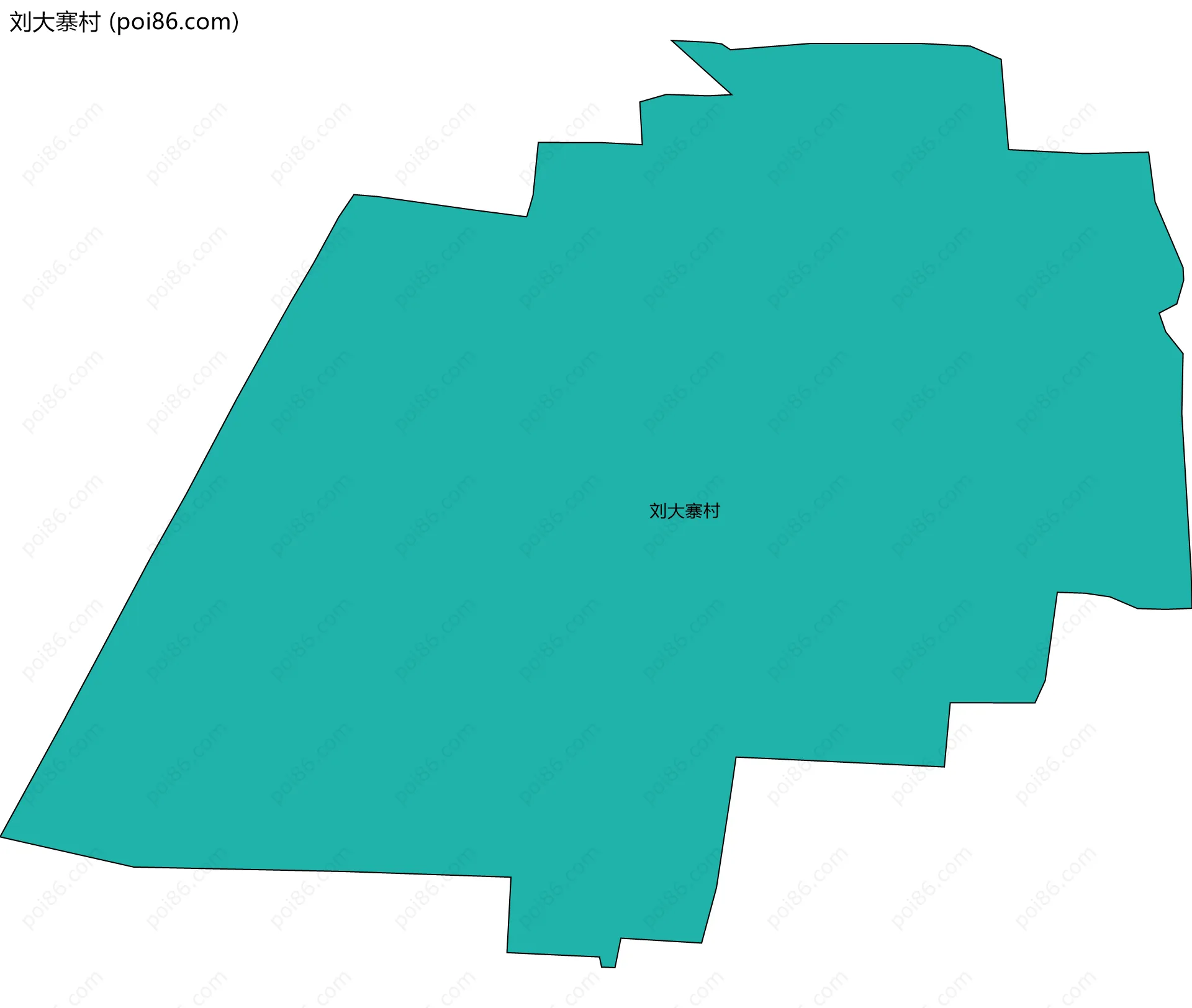 刘大寨村边界地图