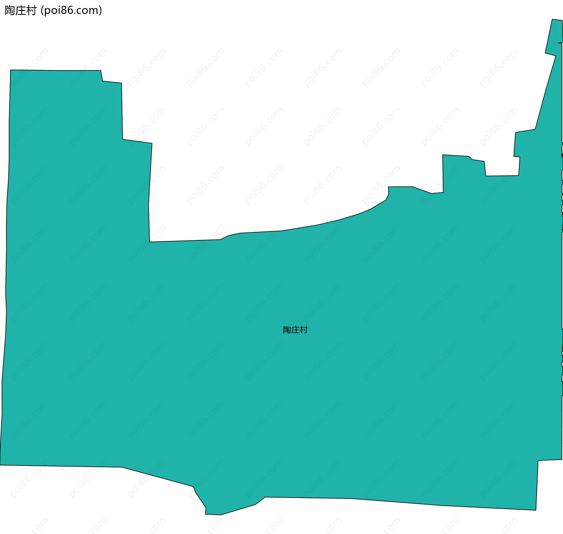 陶庄村边界地图