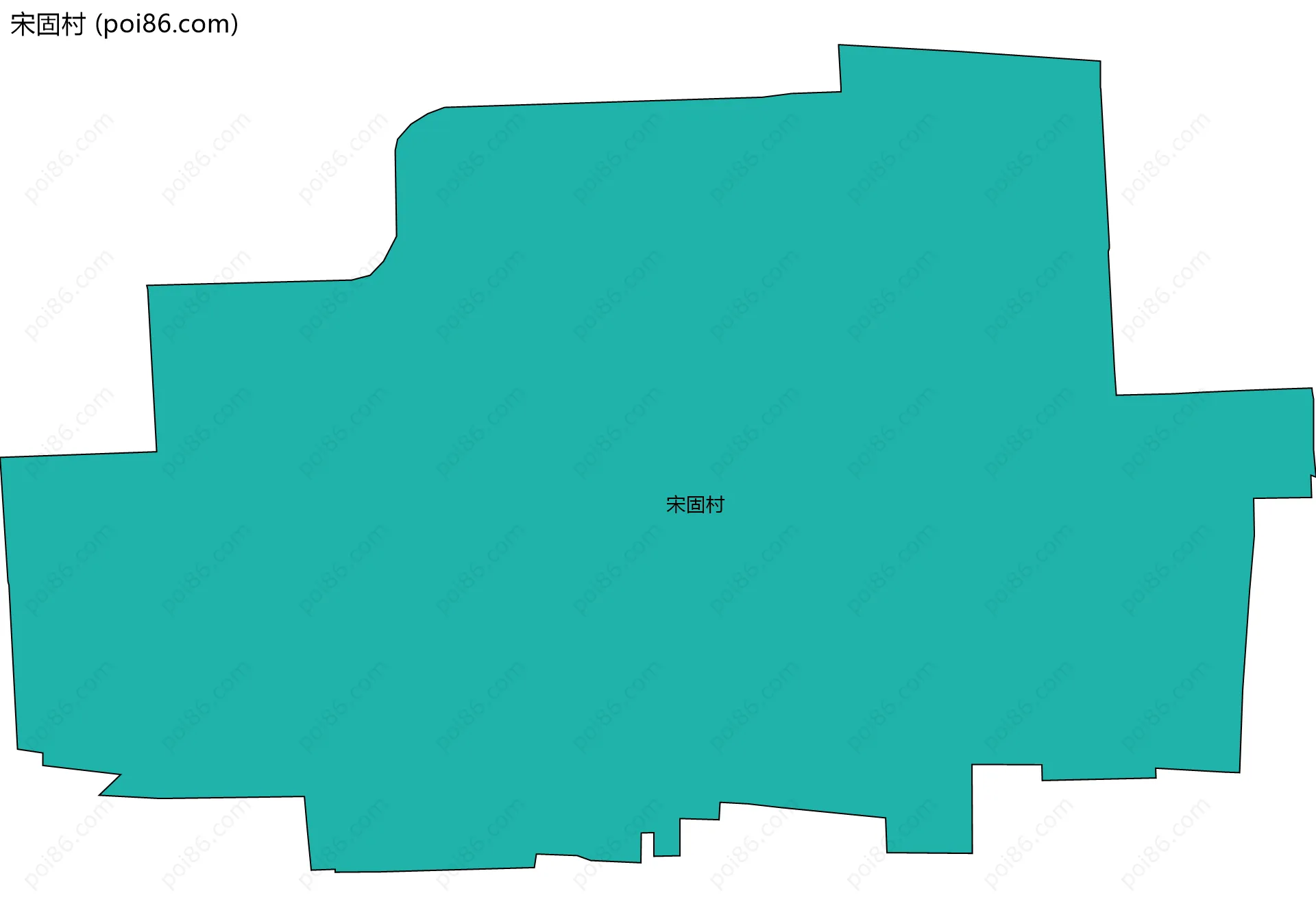宋固村边界地图