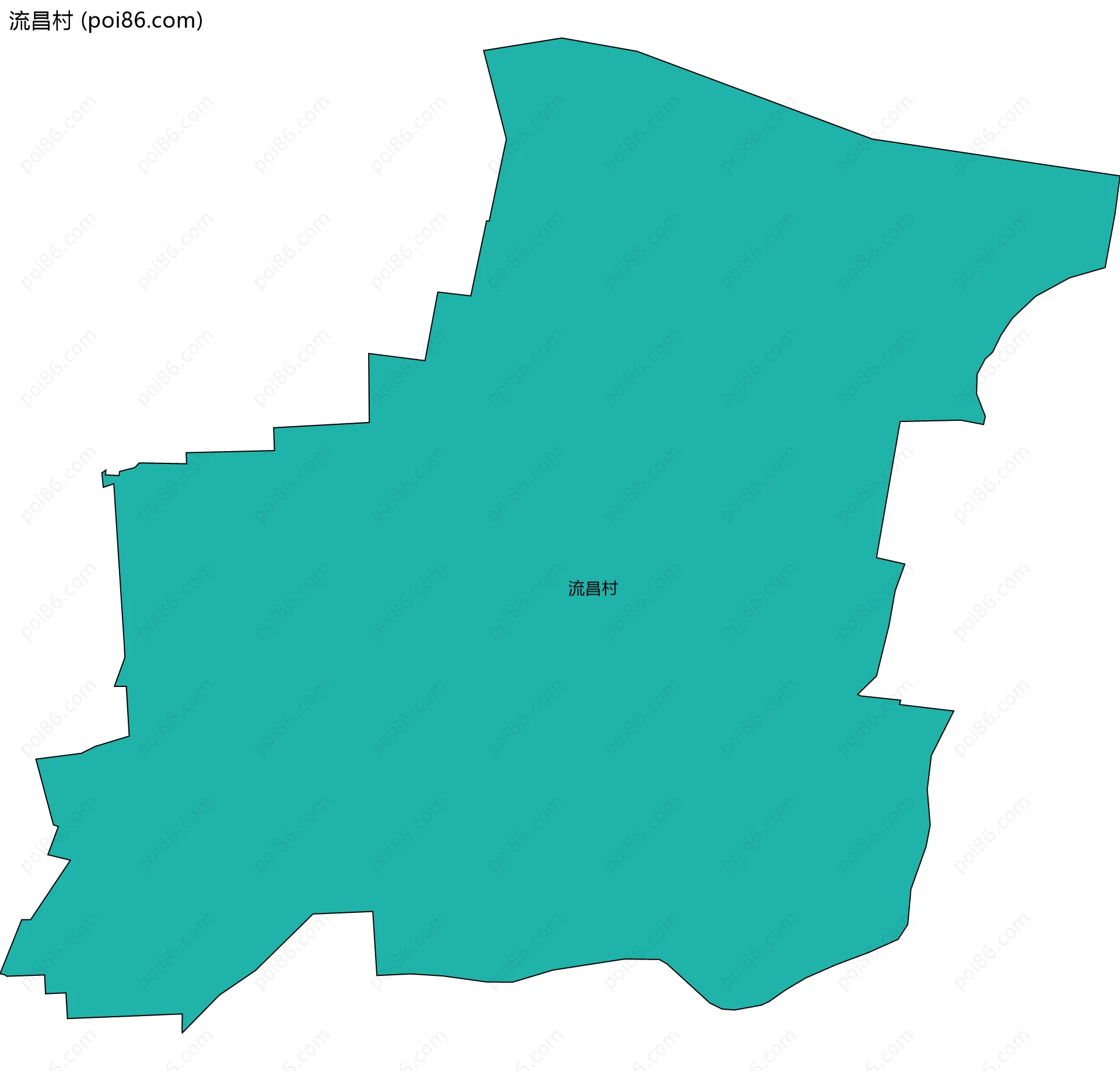 流昌村边界地图