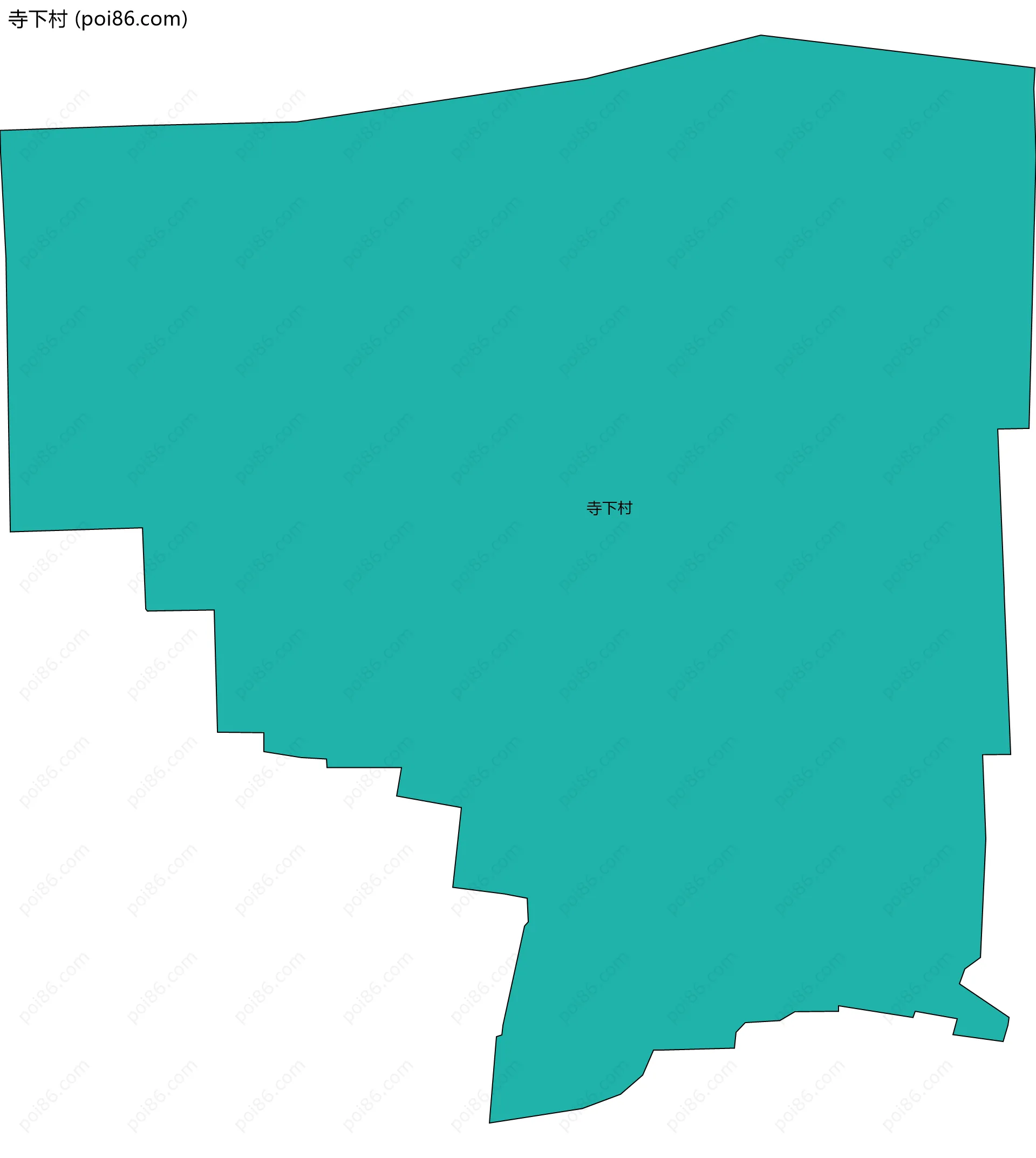 寺下村边界地图