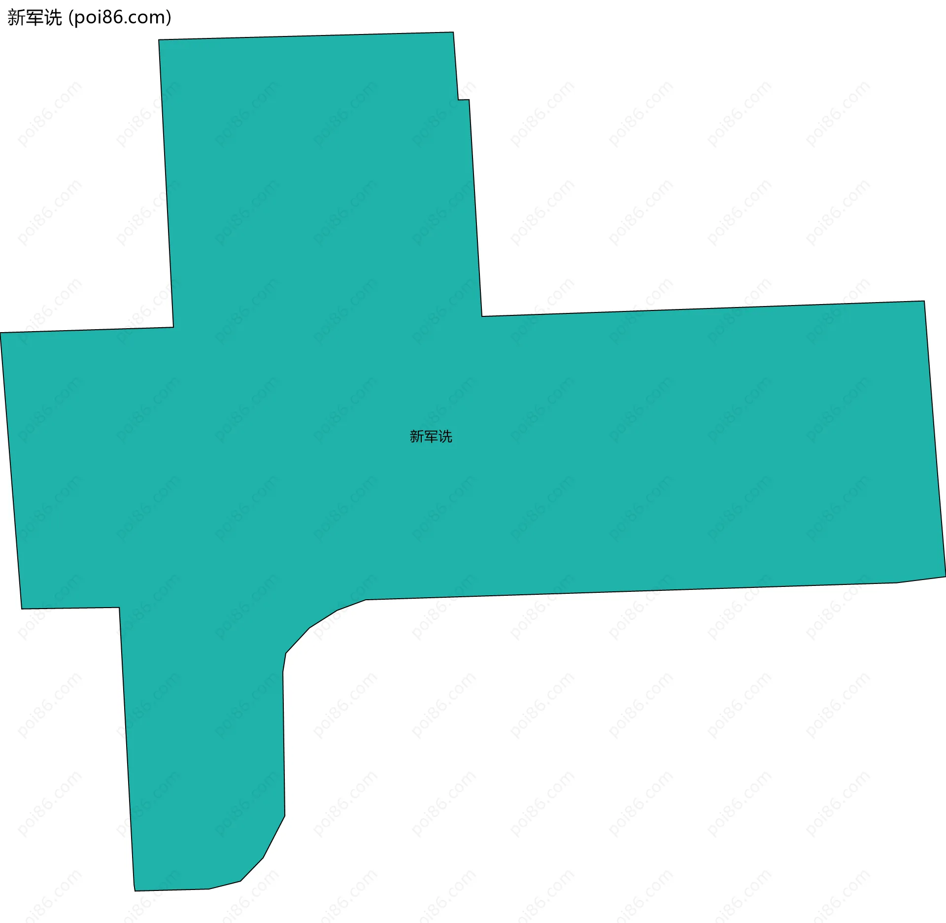 新军诜边界地图