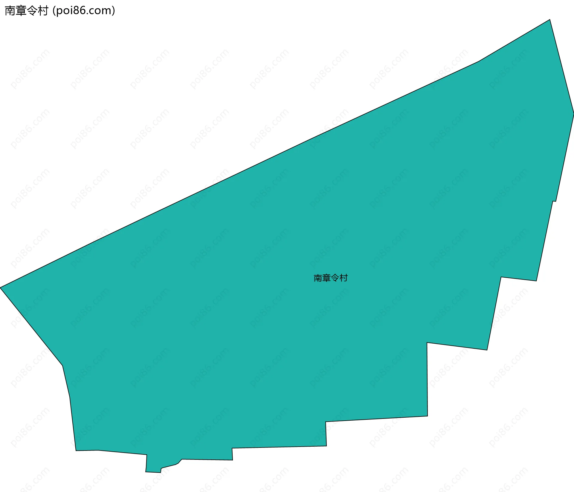 南章令村边界地图
