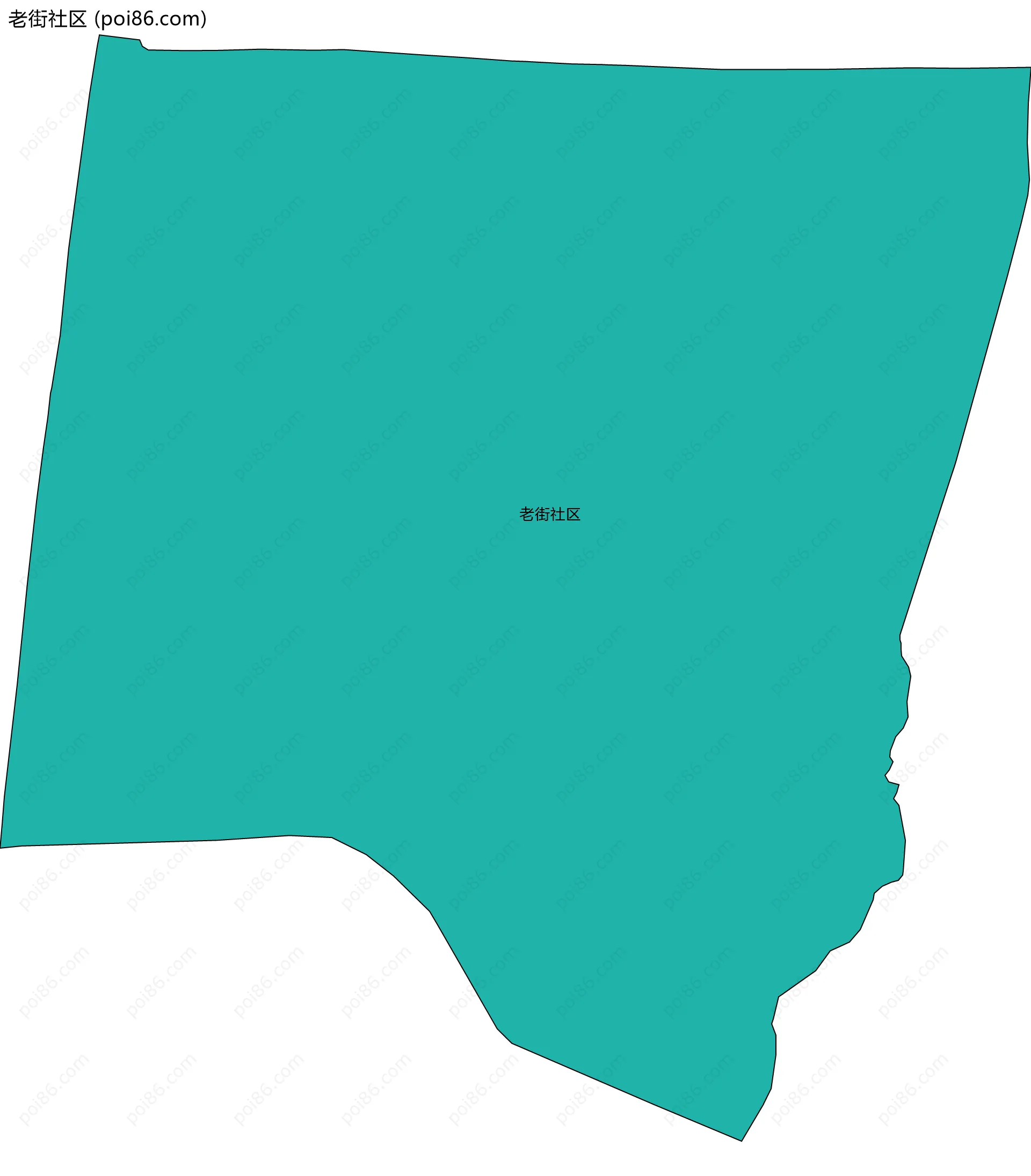 老街社区边界地图