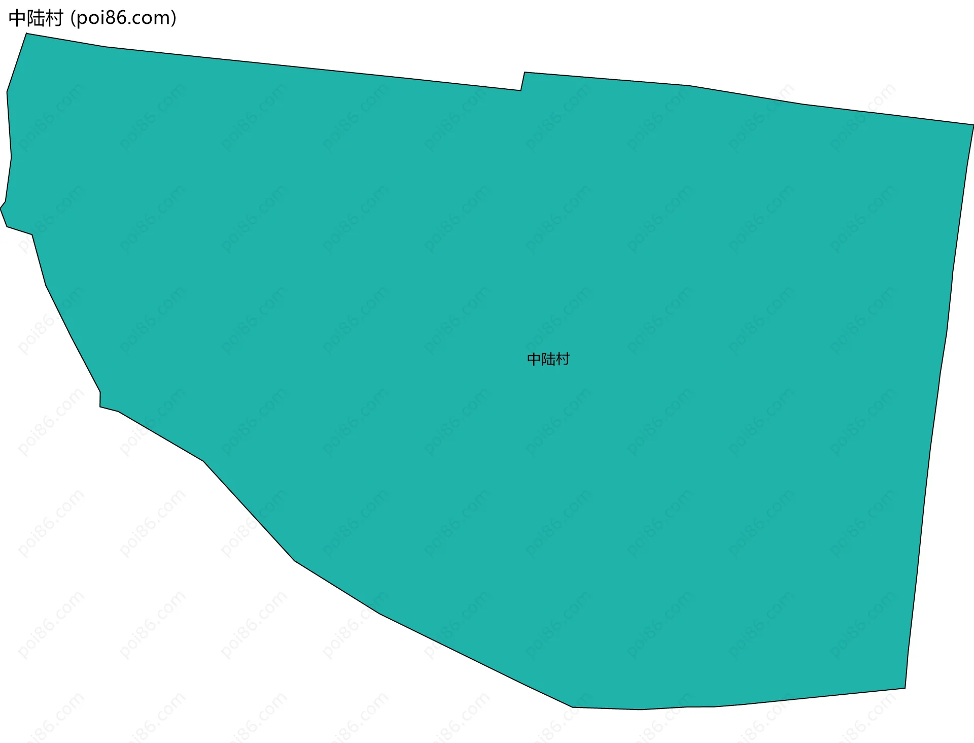 中陆村边界地图
