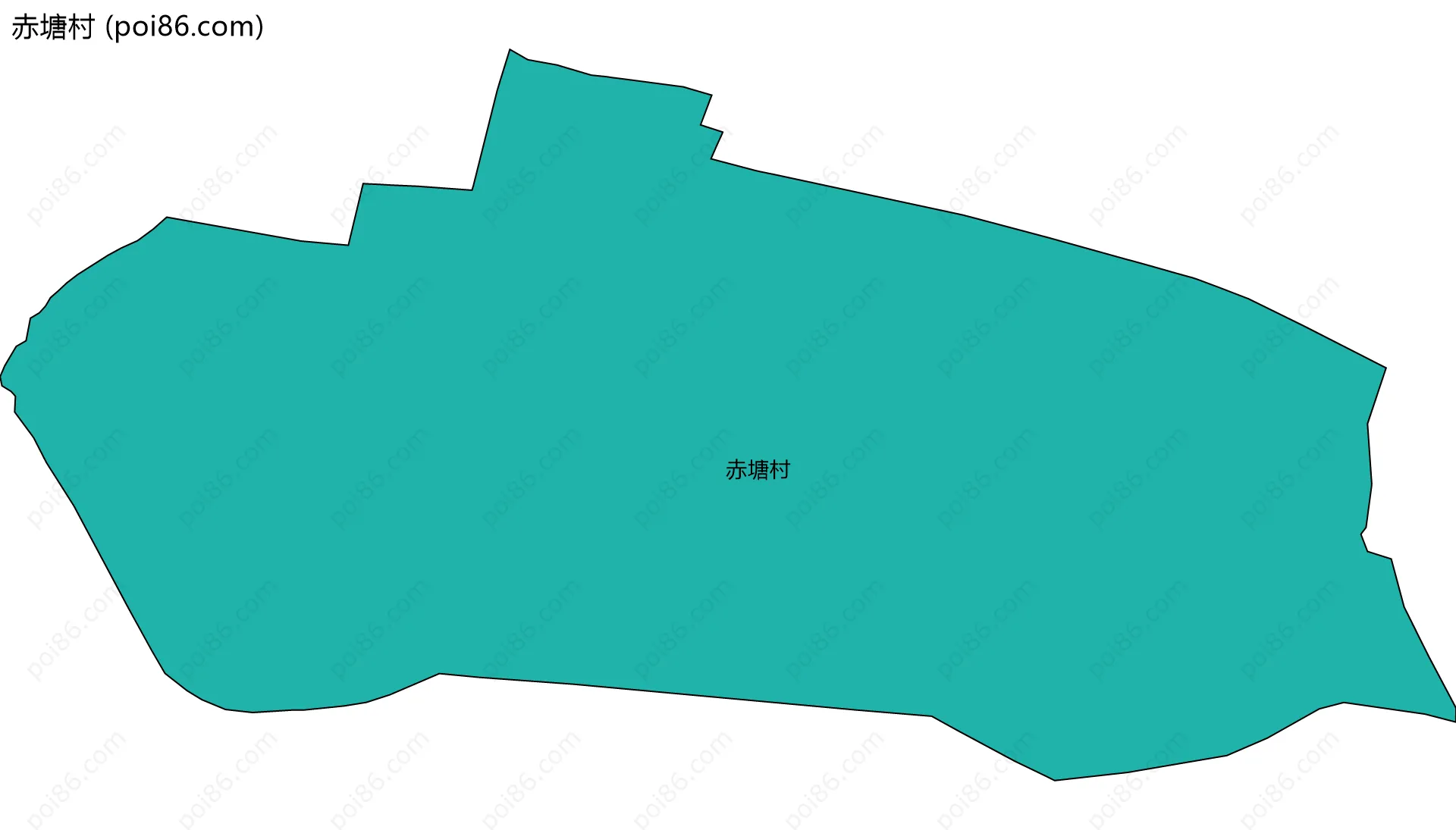 赤塘村边界地图