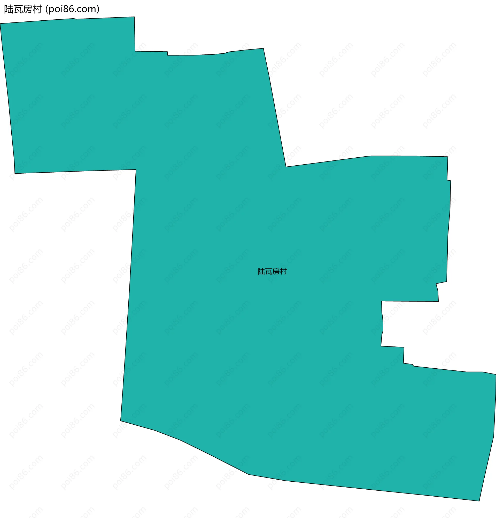 陆瓦房村边界地图