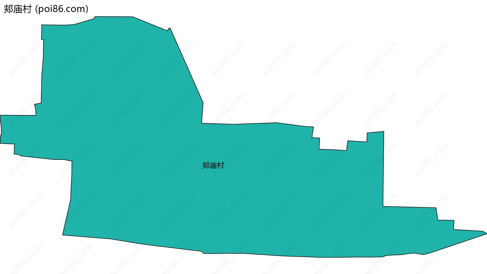 郏庙村边界地图