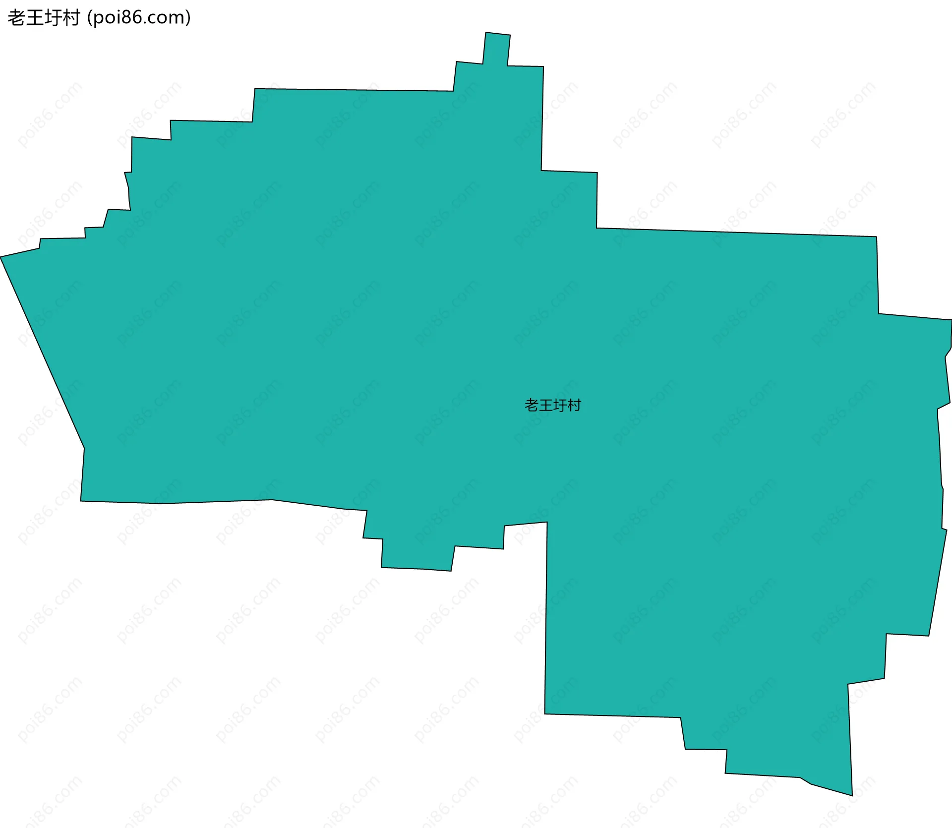 老王圩村边界地图