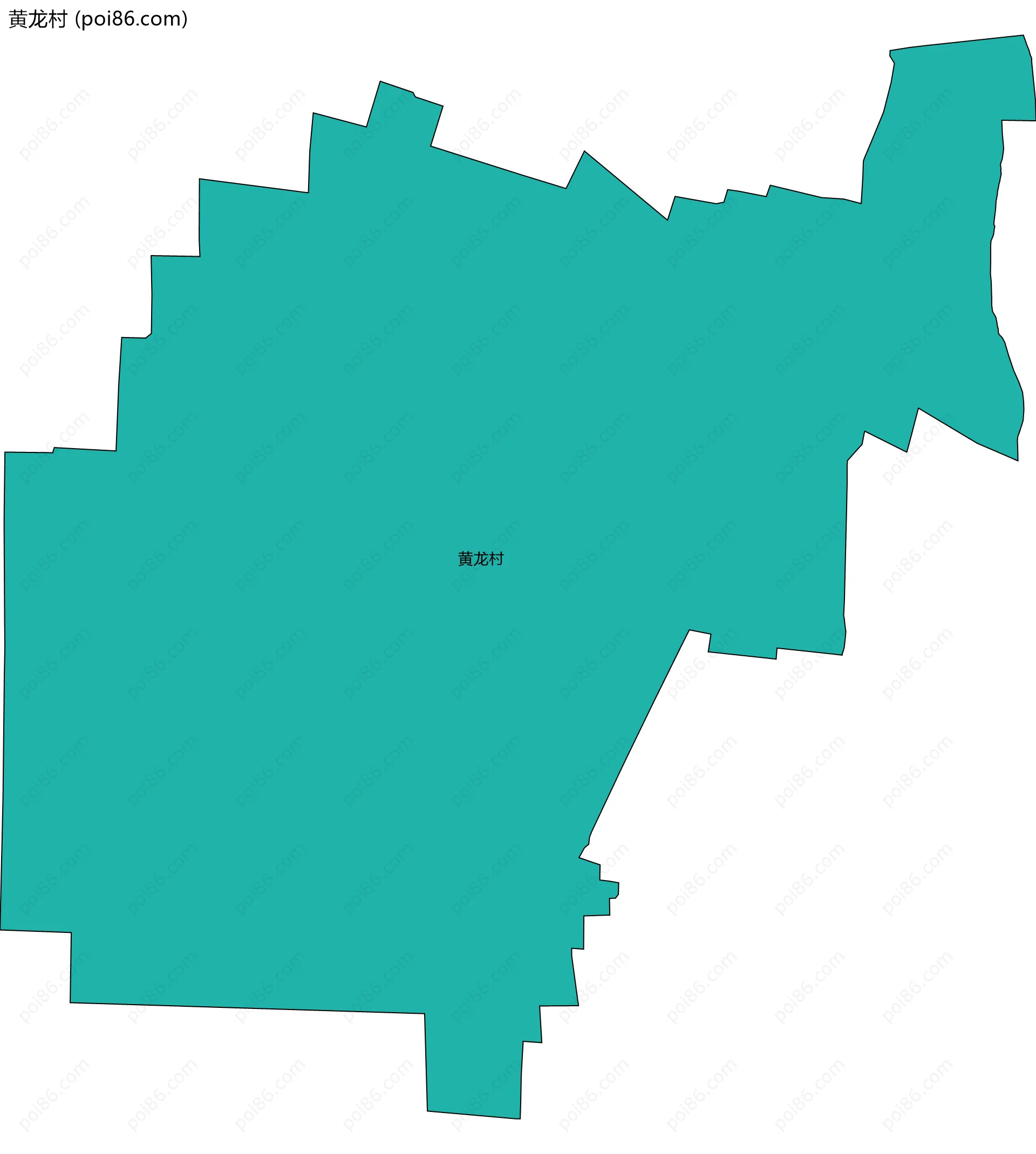 黄龙村边界地图