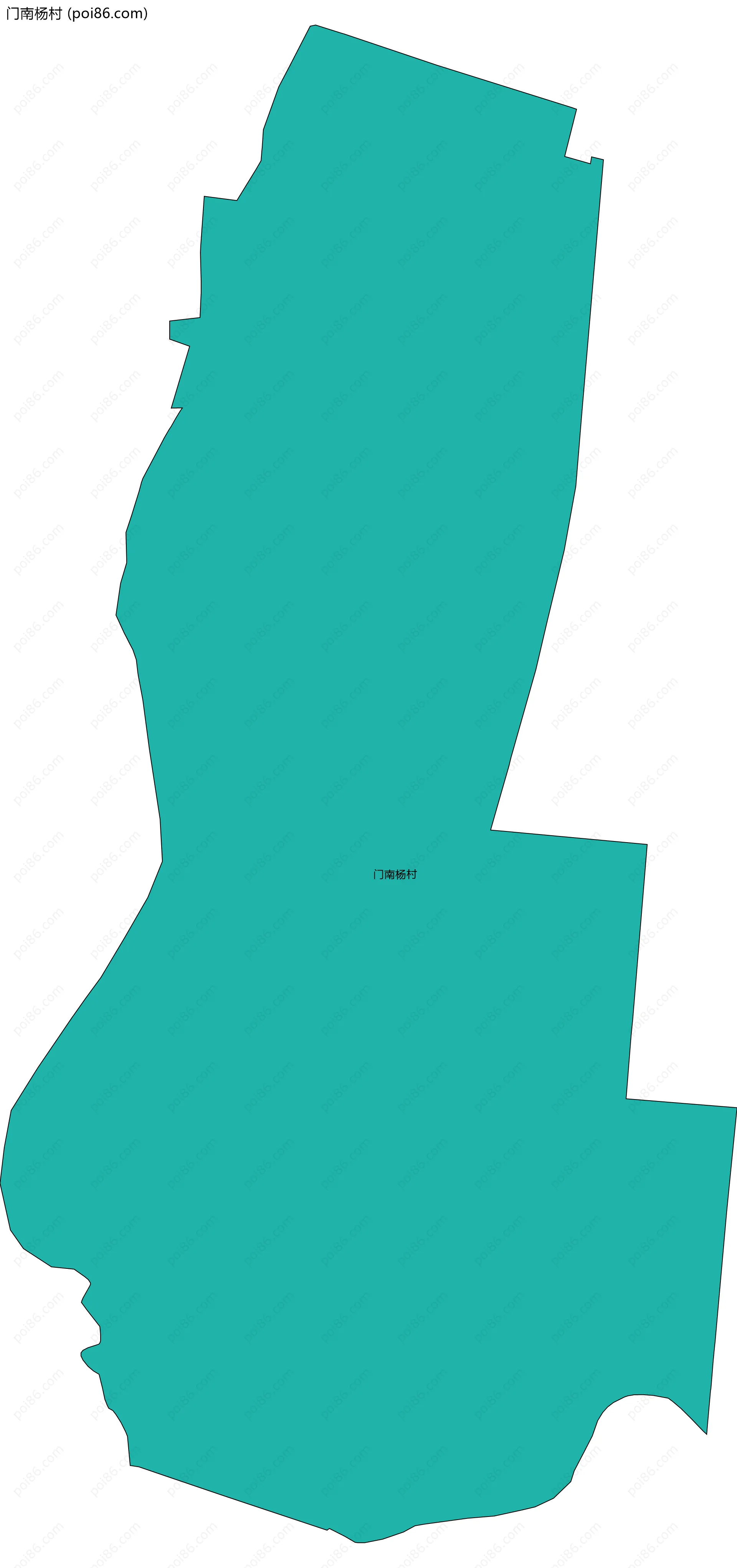 门南杨村边界地图