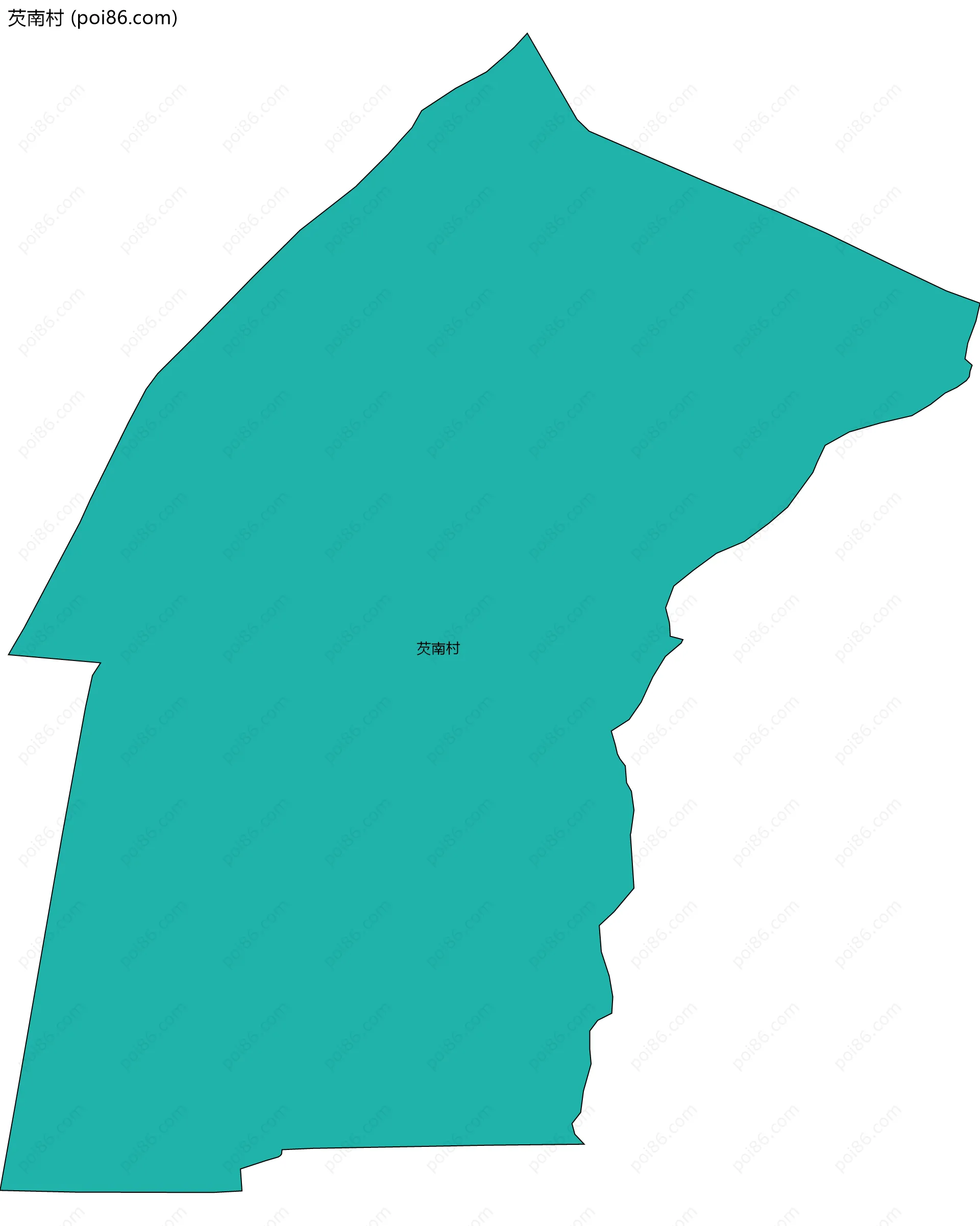 芡南村边界地图