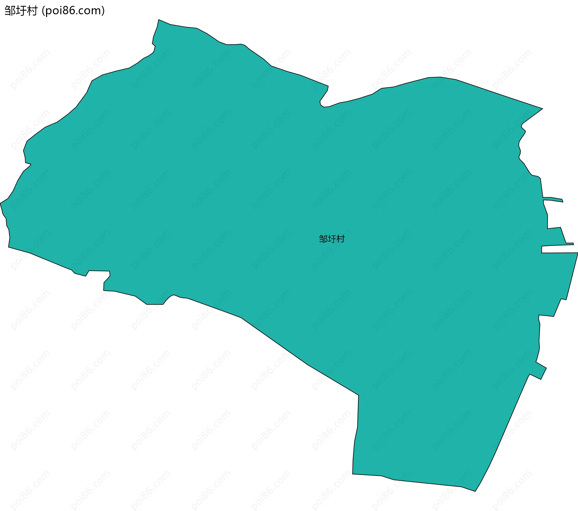 邹圩村边界地图