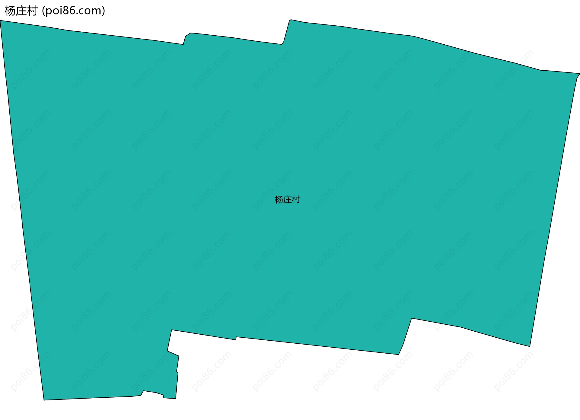 杨庄村边界地图