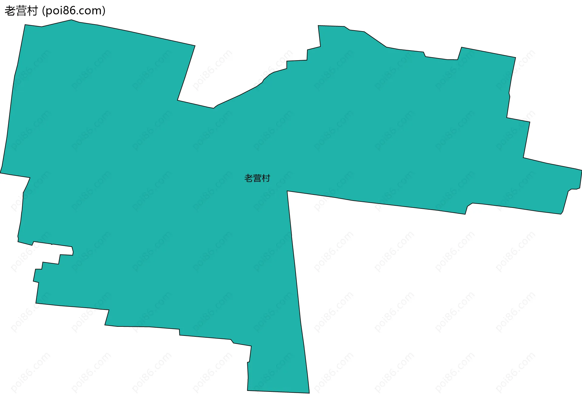 老营村边界地图