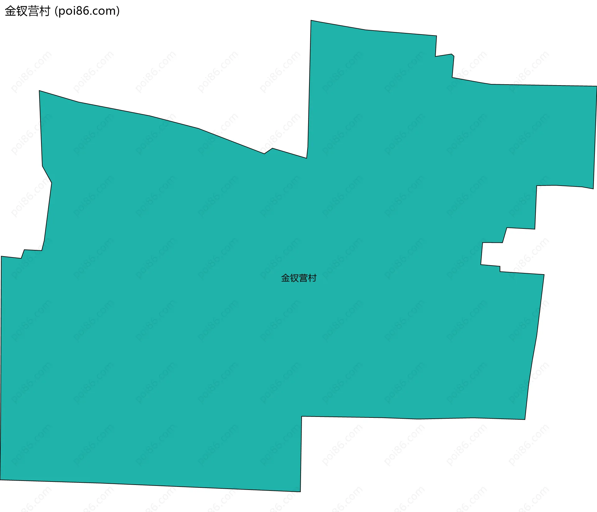 金钗营村边界地图
