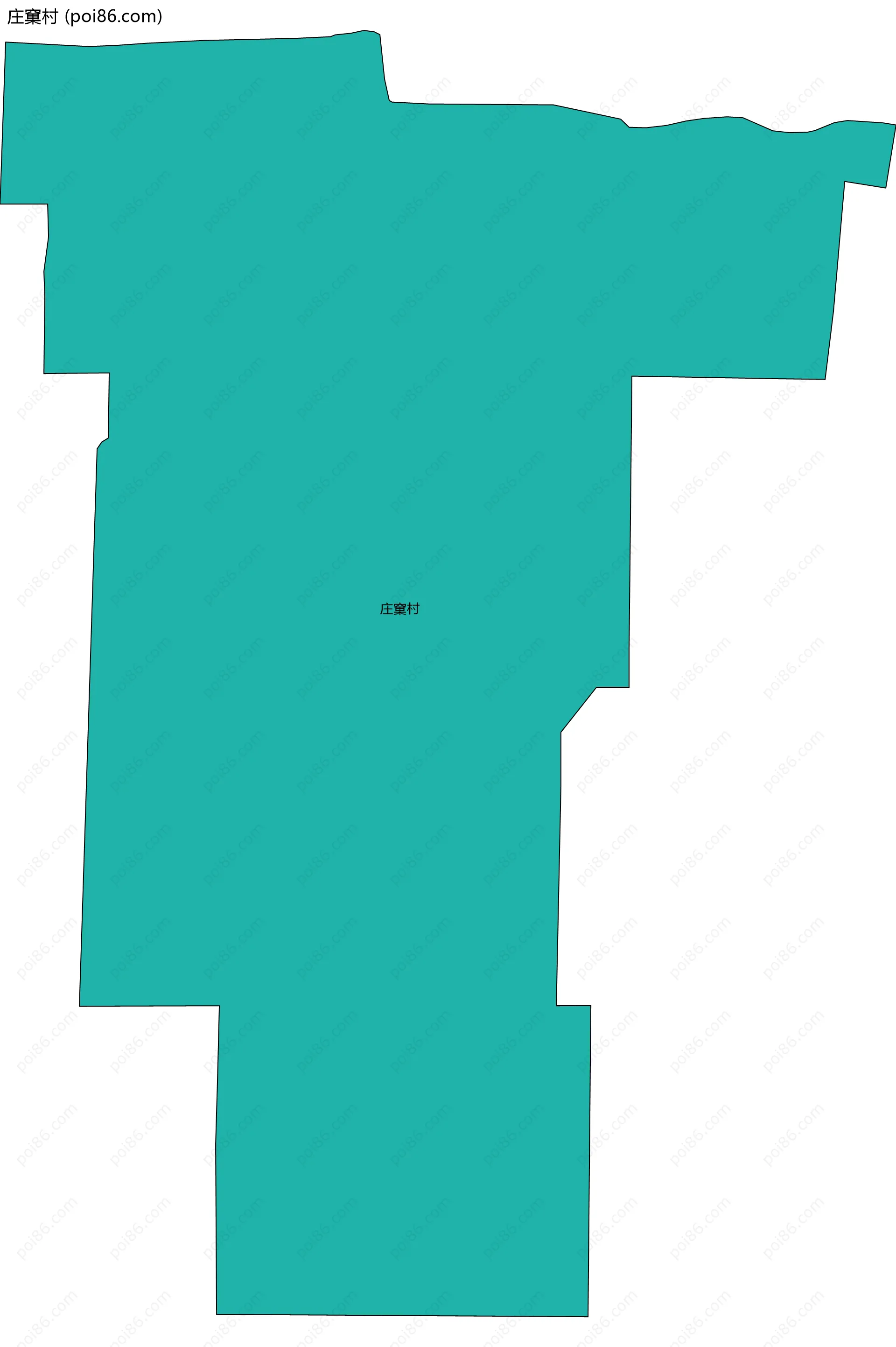 庄窠村边界地图