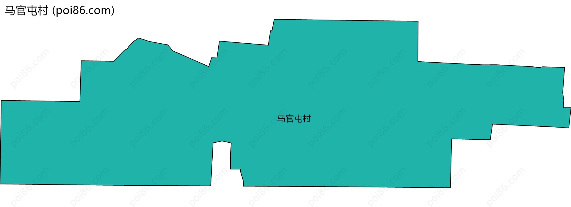 马官屯村边界地图