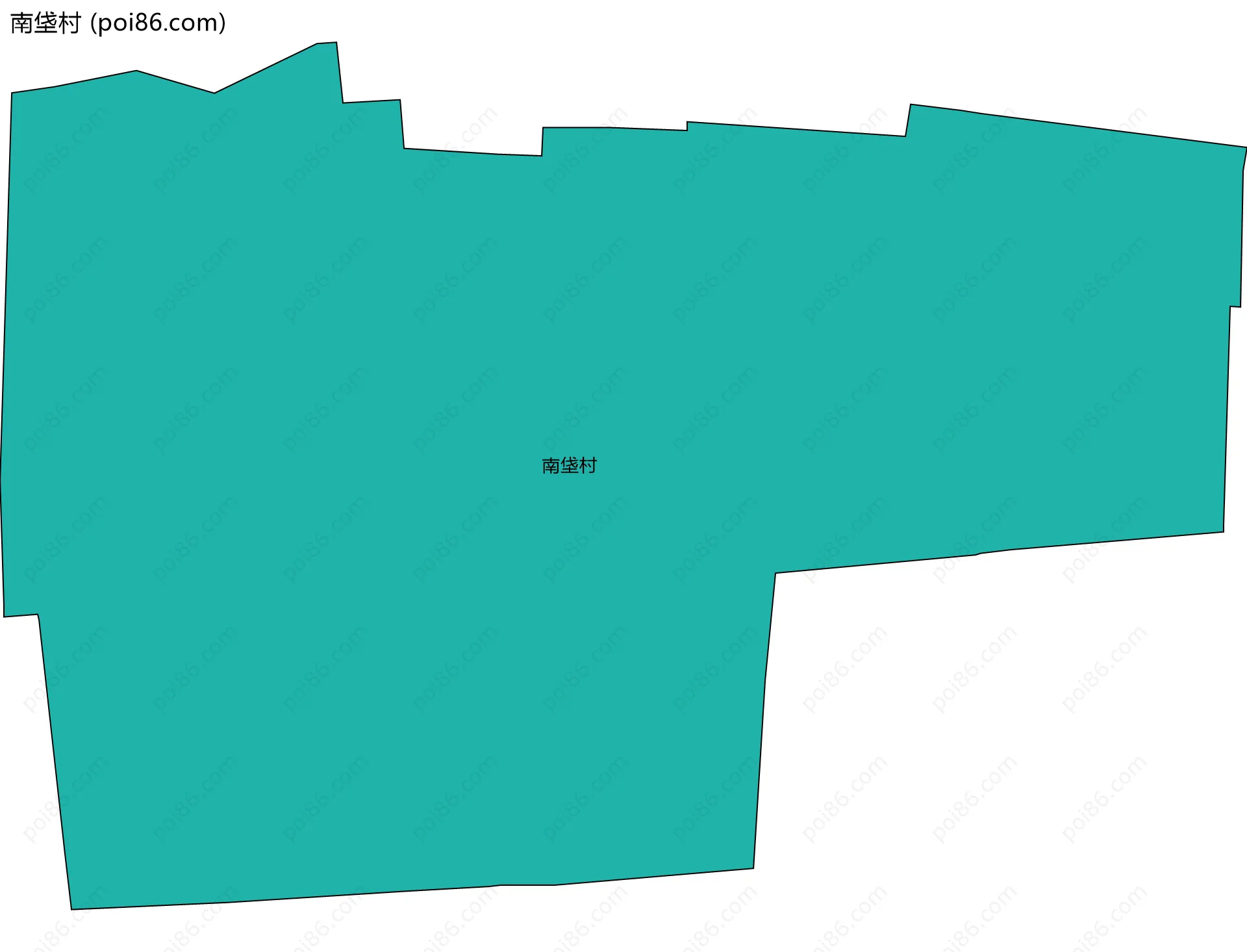 南垡村边界地图