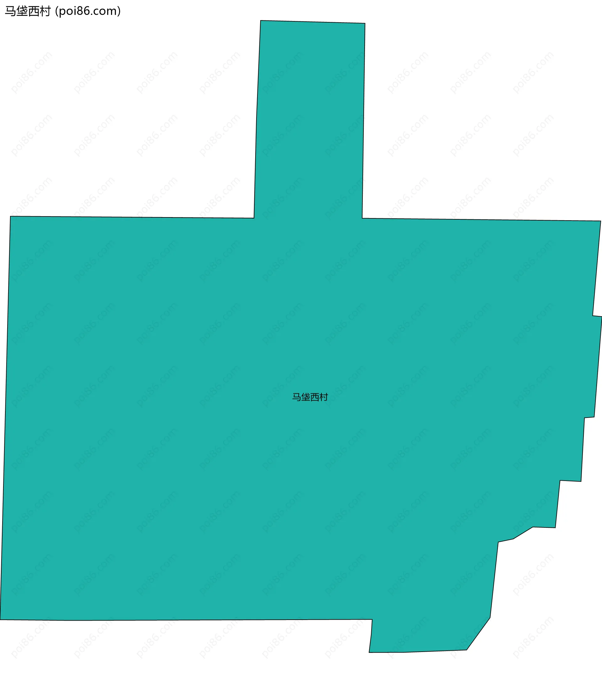 马垡西村边界地图