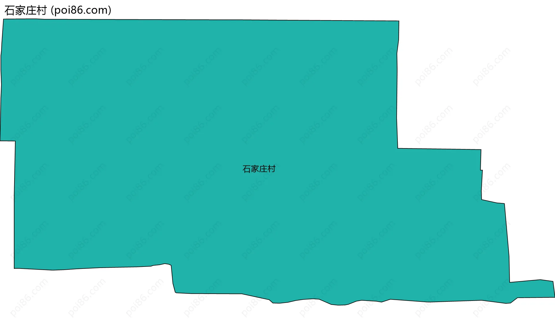 石家庄村边界地图