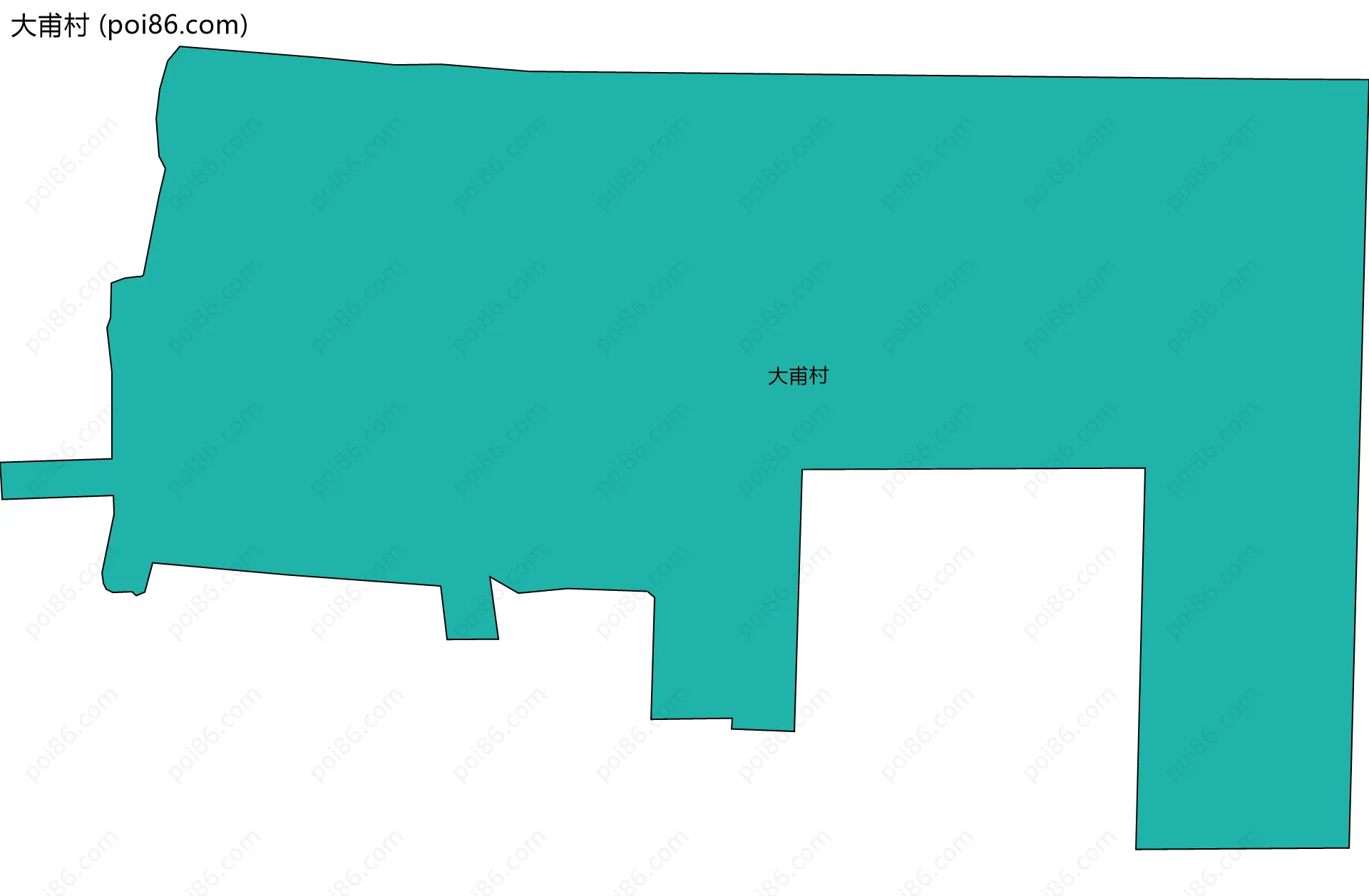 大甫村边界地图