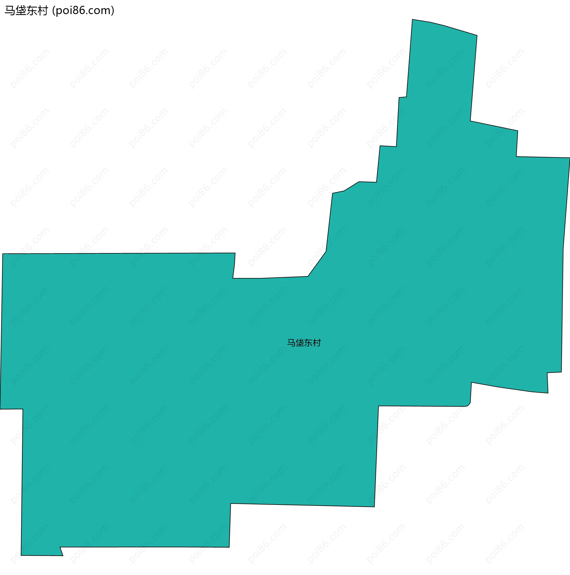 马垡东村边界地图