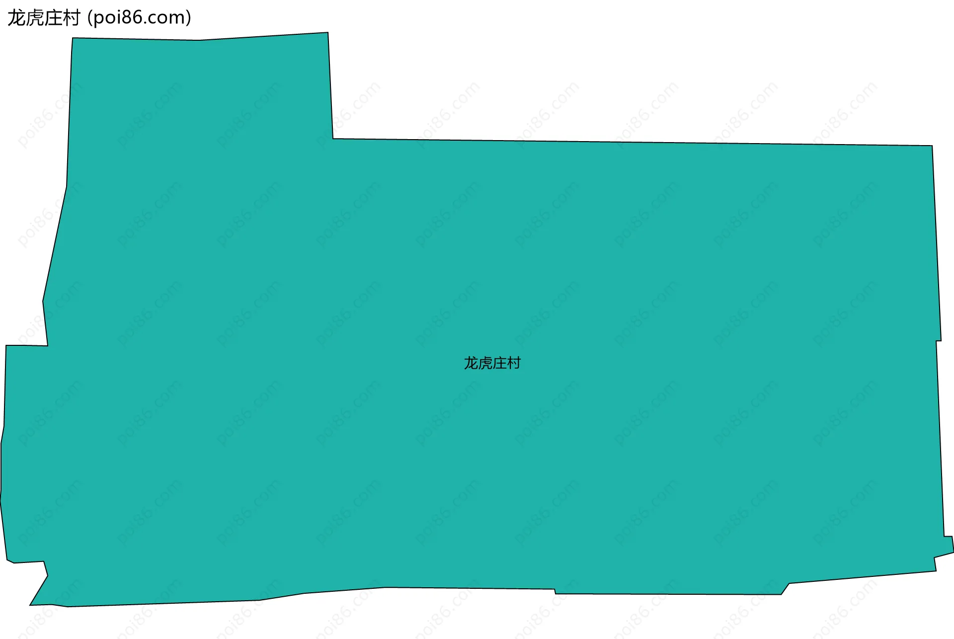 龙虎庄村边界地图