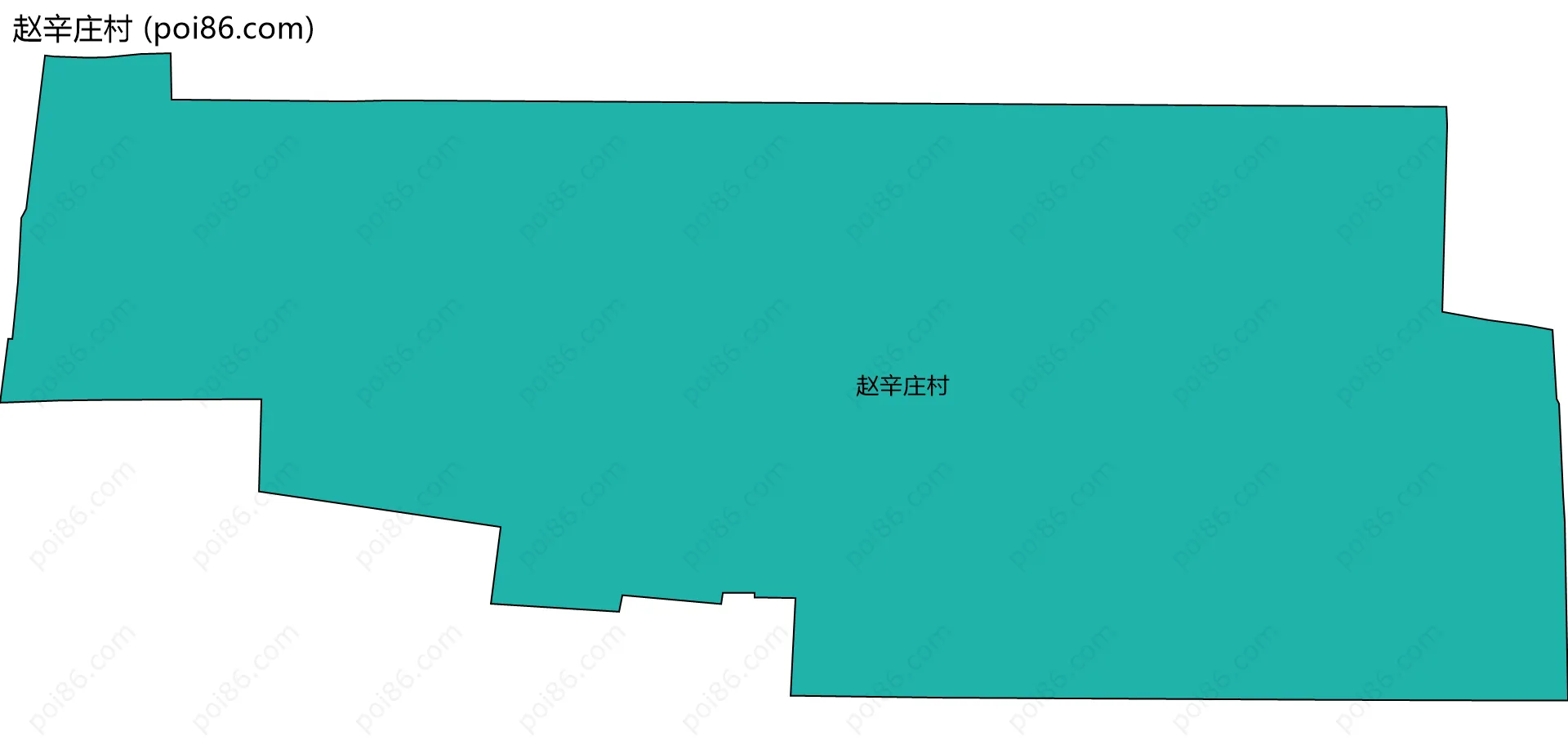 赵辛庄村边界地图