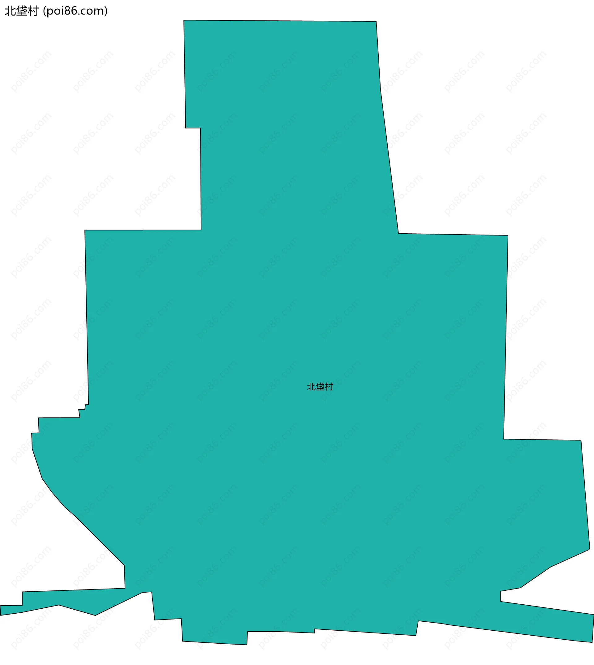 北垡村边界地图