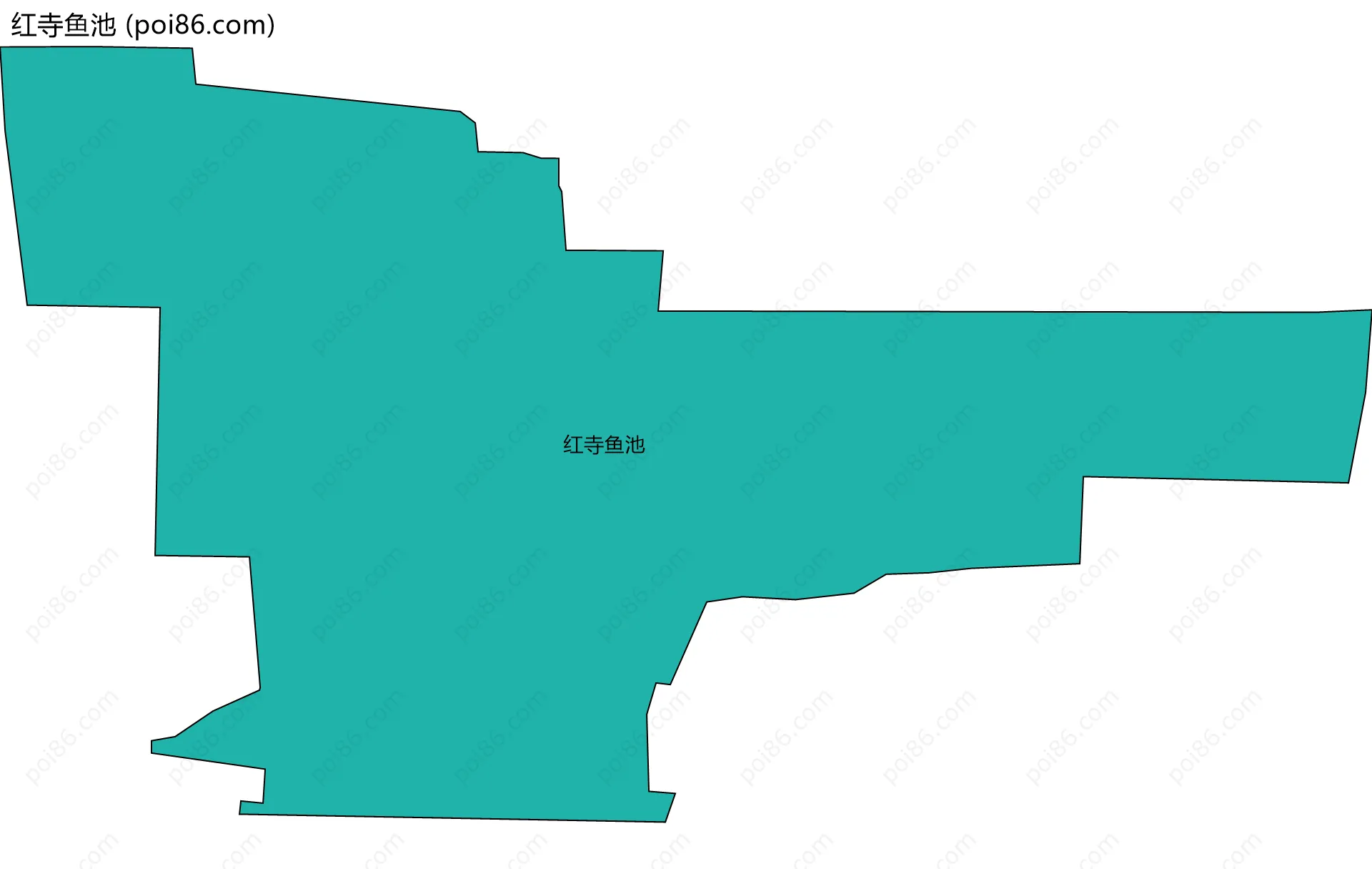红寺鱼池边界地图