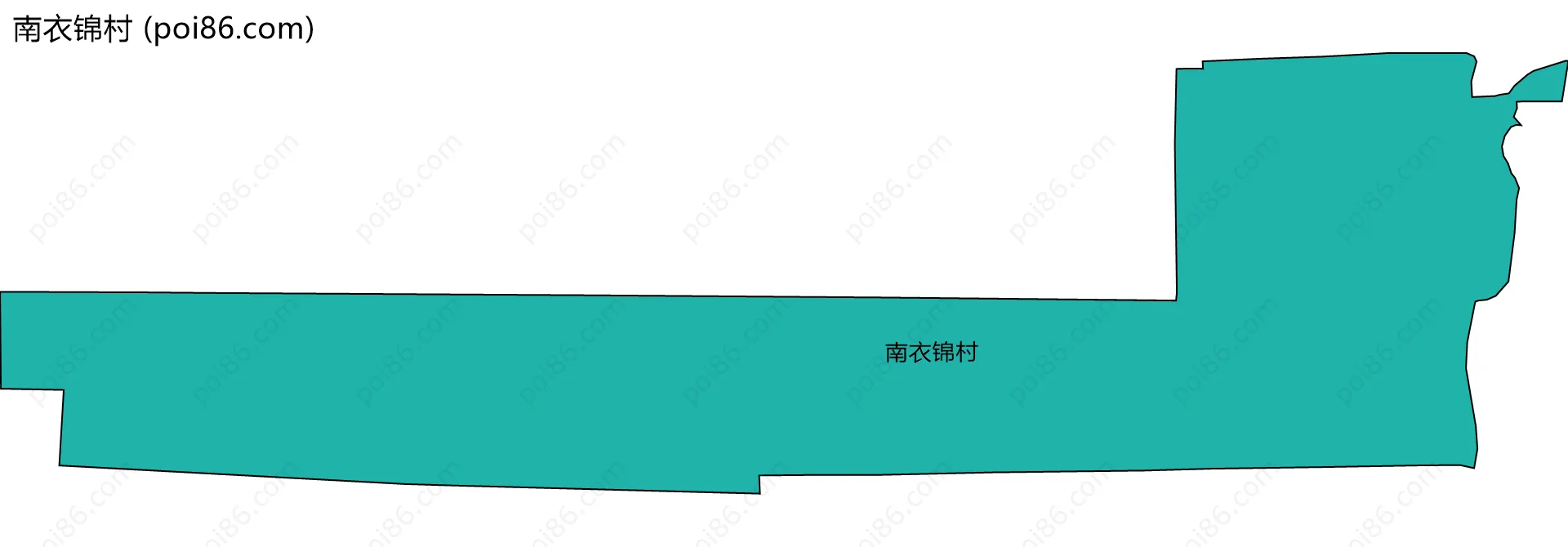 南衣锦村边界地图