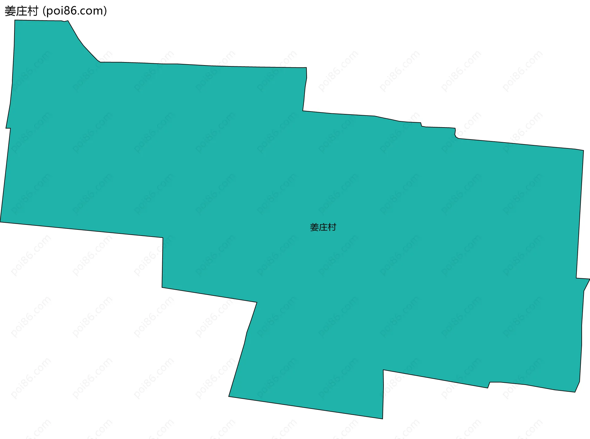 姜庄村边界地图