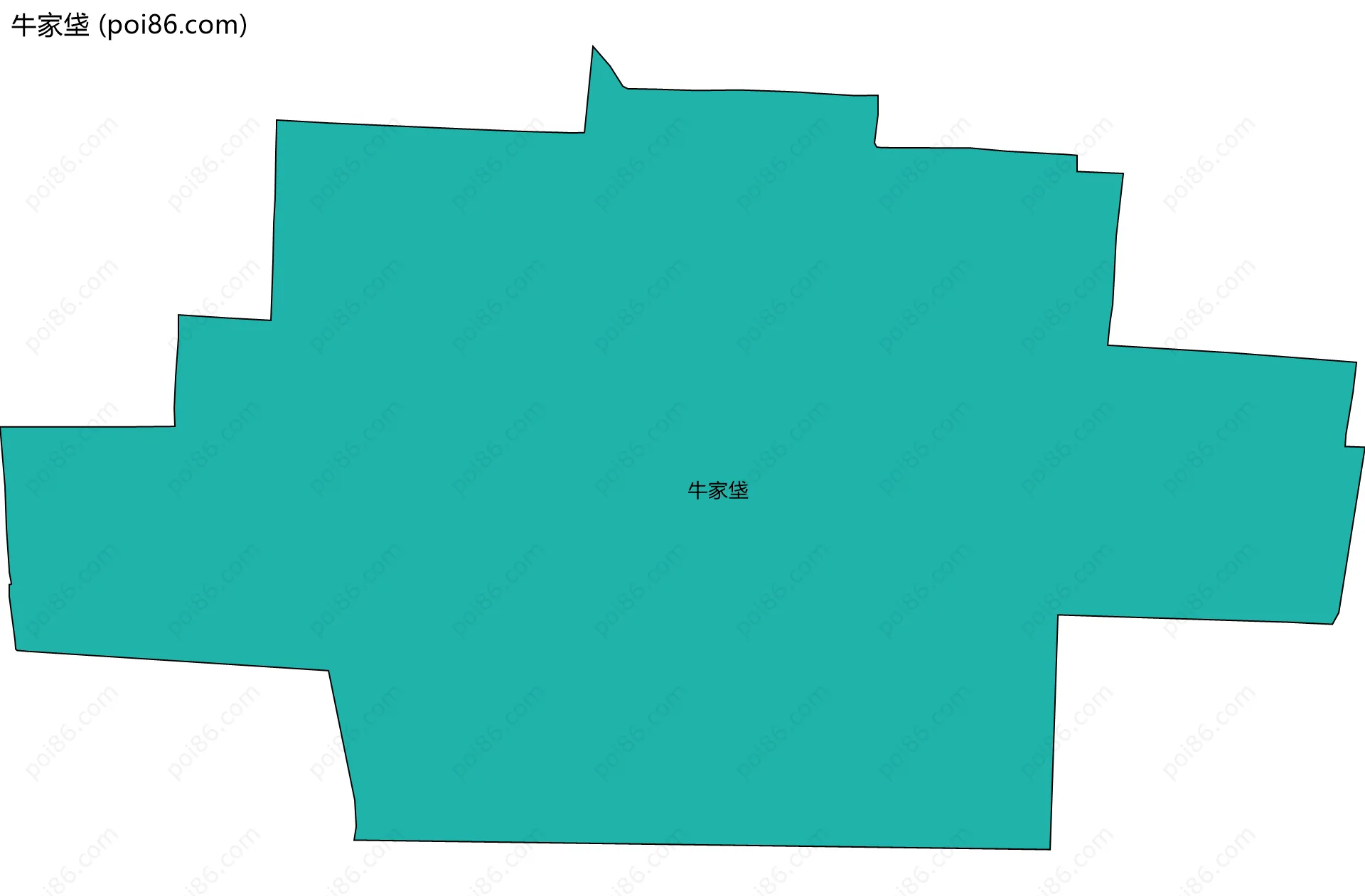 牛家垡边界地图