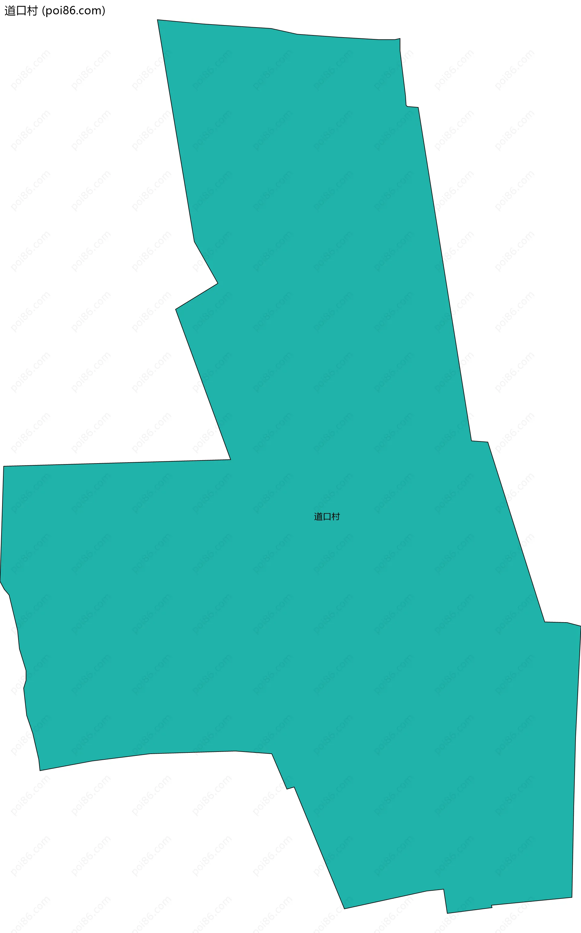 道口村边界地图