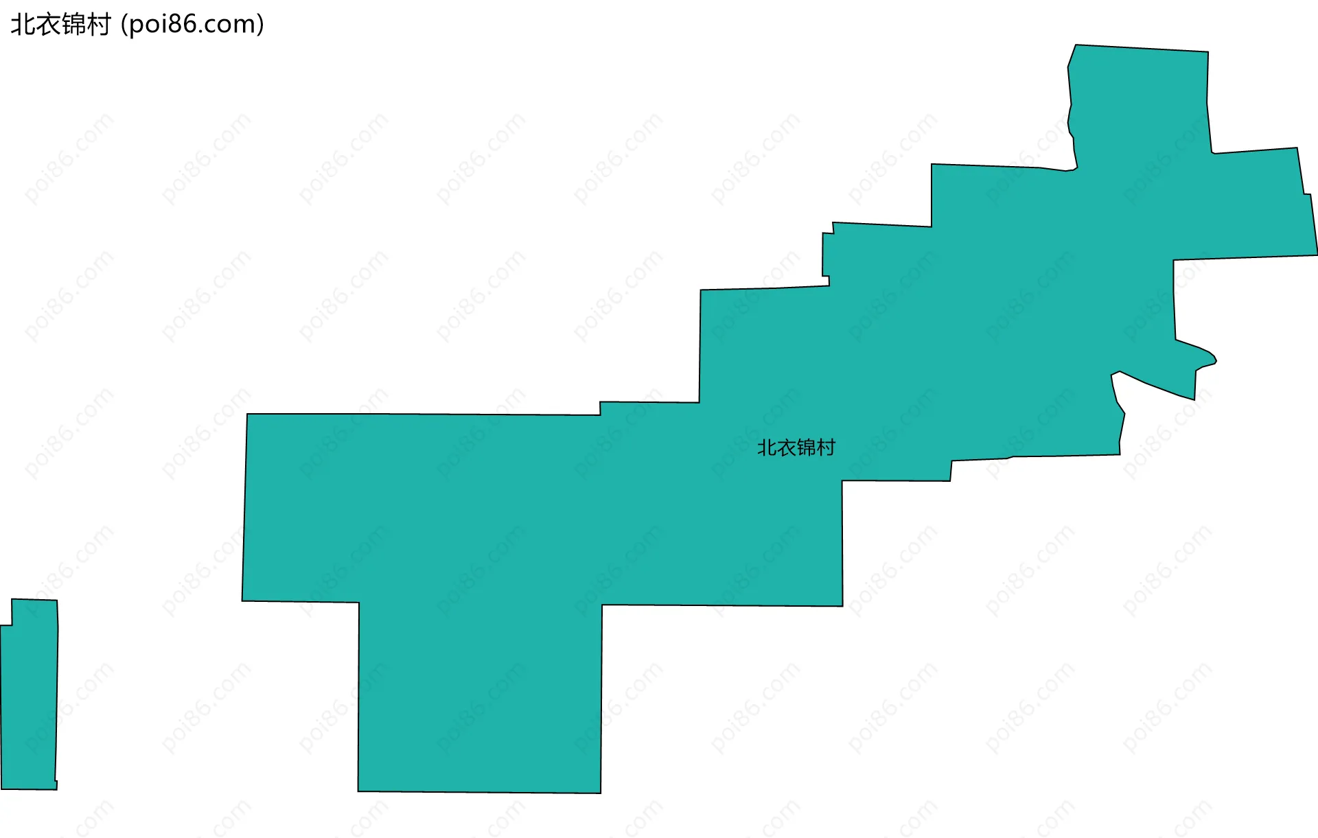 北衣锦村边界地图