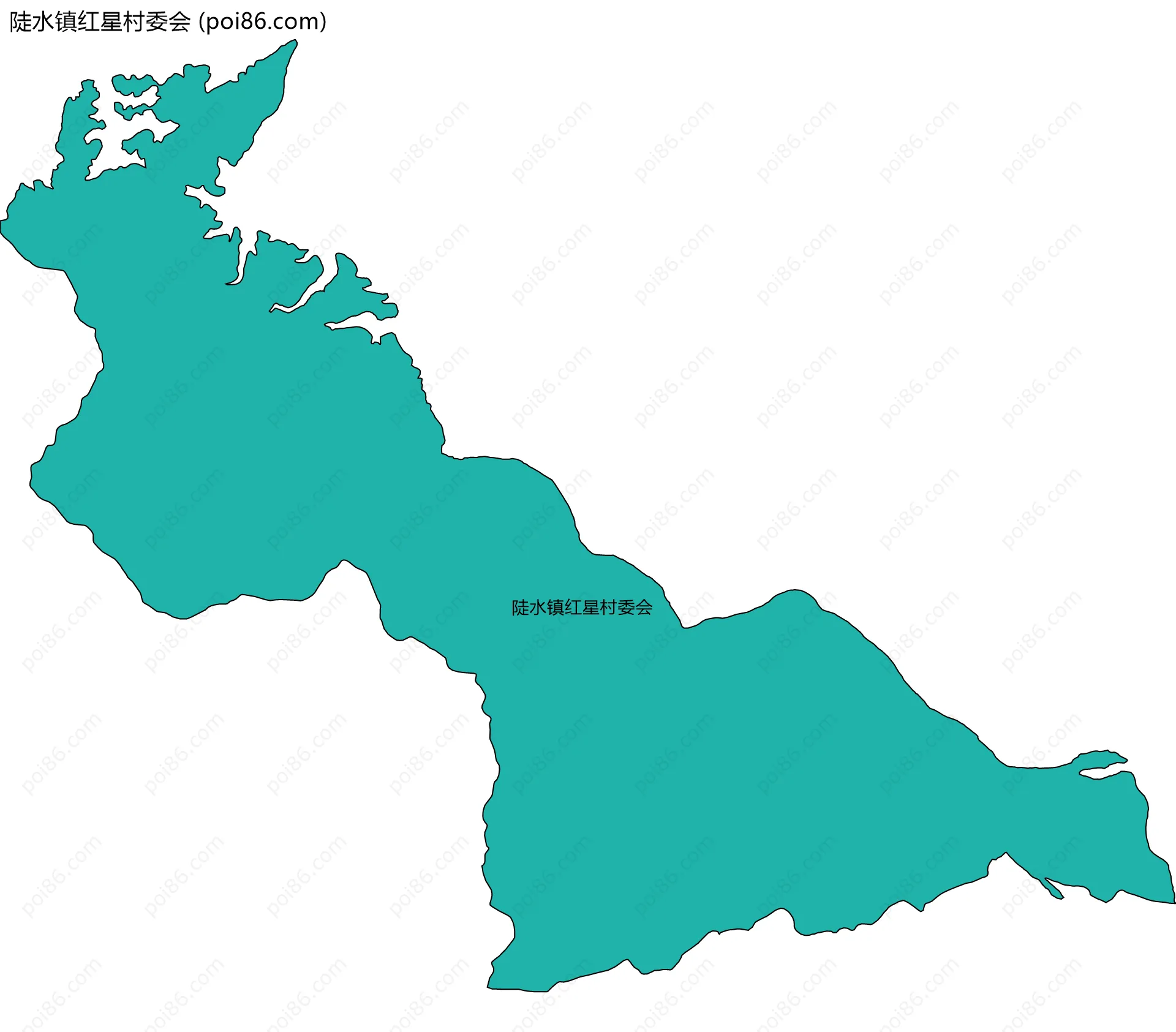 陡水镇红星村委会边界地图