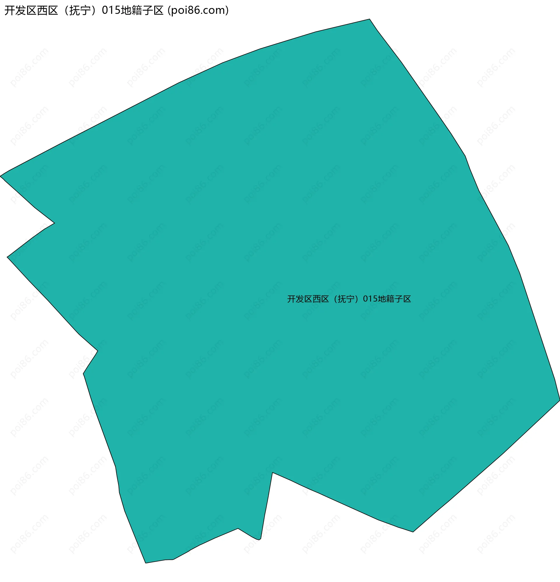 开发区西区（抚宁）015地籍子区边界地图