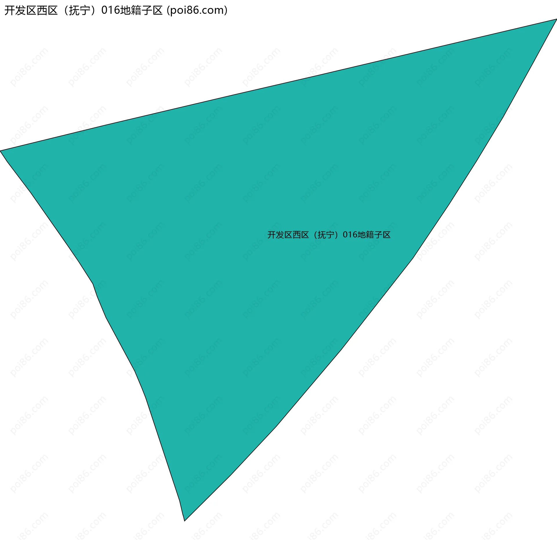开发区西区（抚宁）016地籍子区边界地图