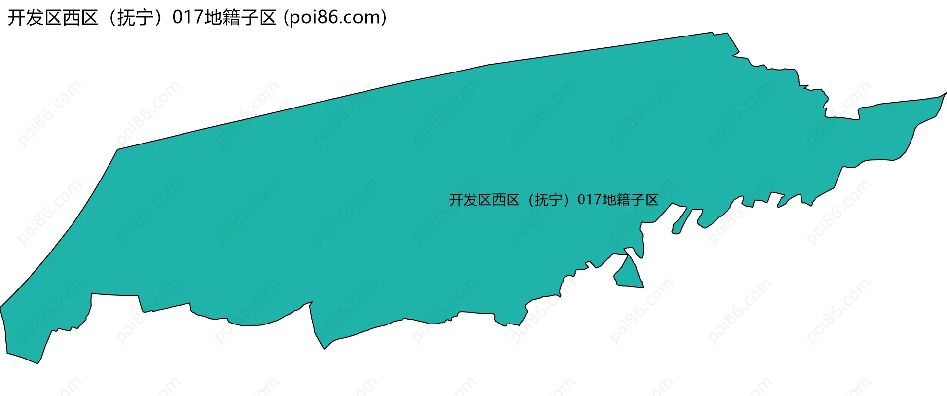 开发区西区（抚宁）017地籍子区边界地图