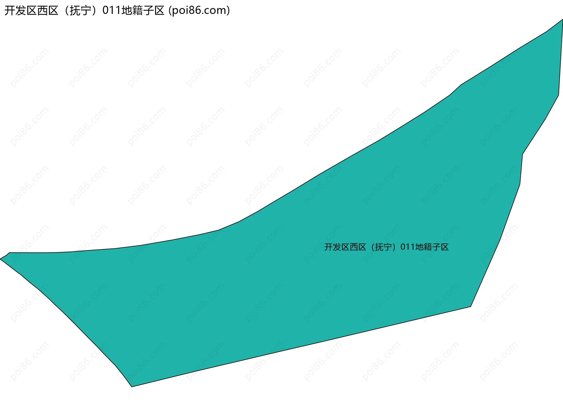开发区西区（抚宁）011地籍子区边界地图
