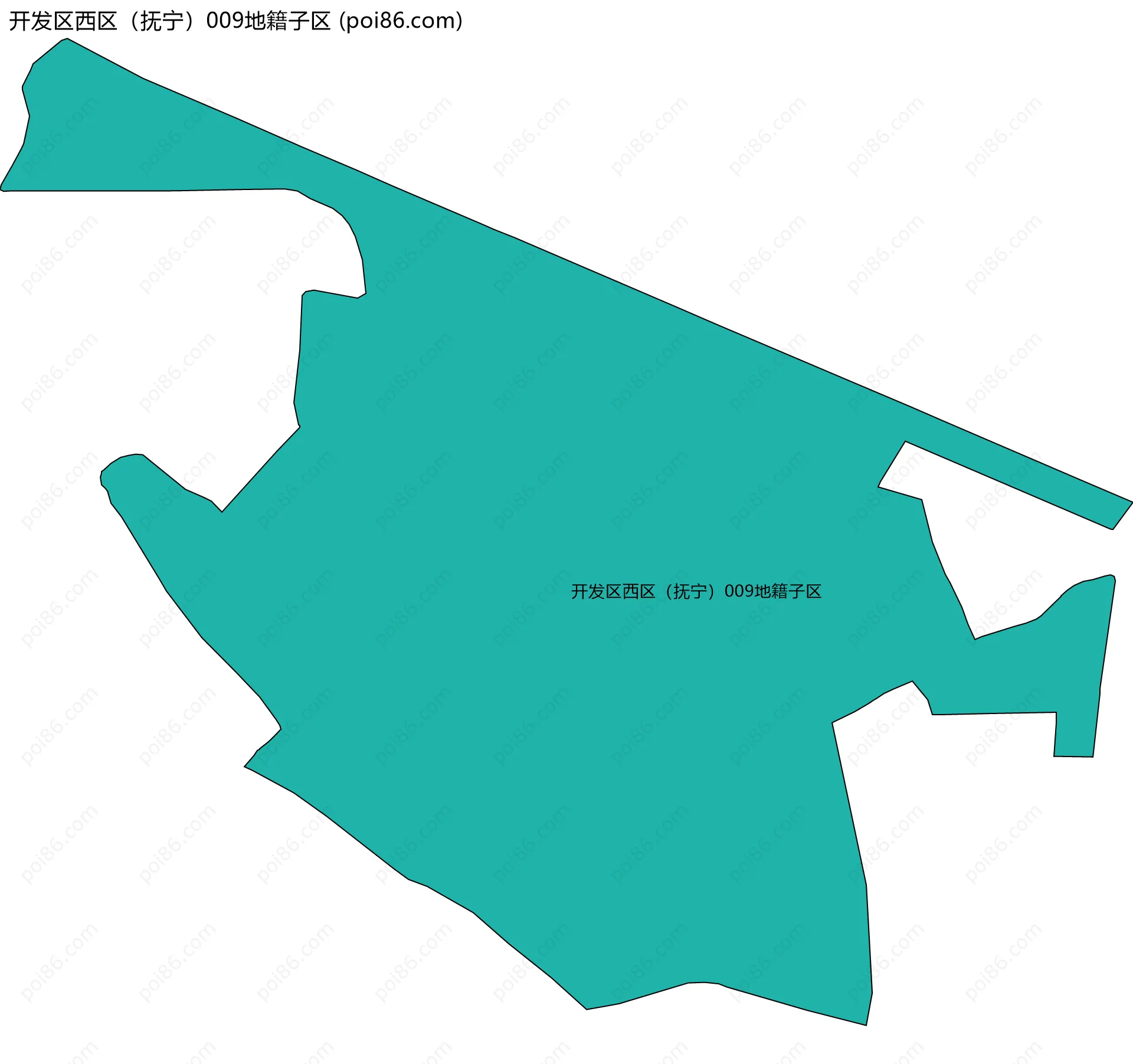 开发区西区（抚宁）009地籍子区边界地图